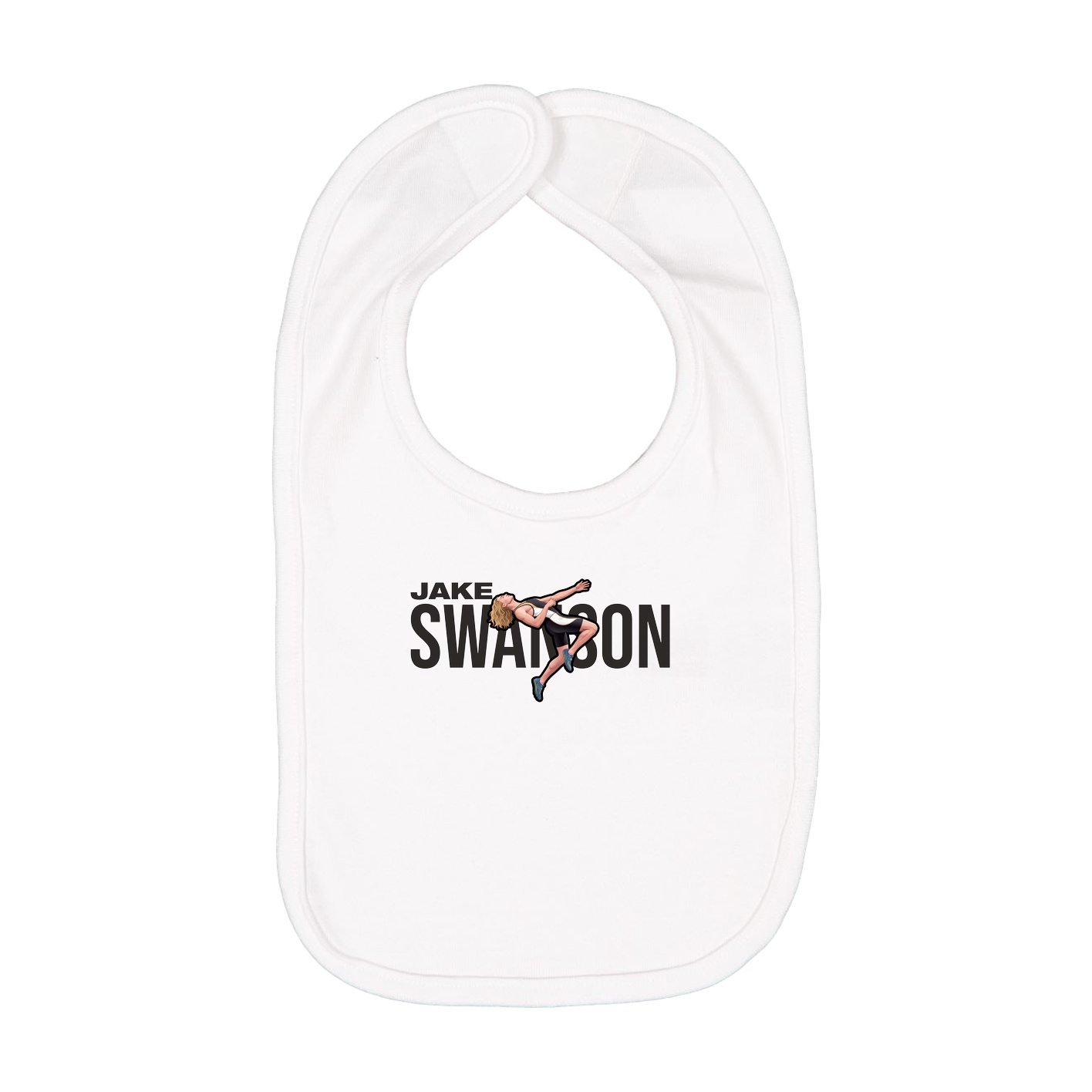 Infant Bib — Player Name in White