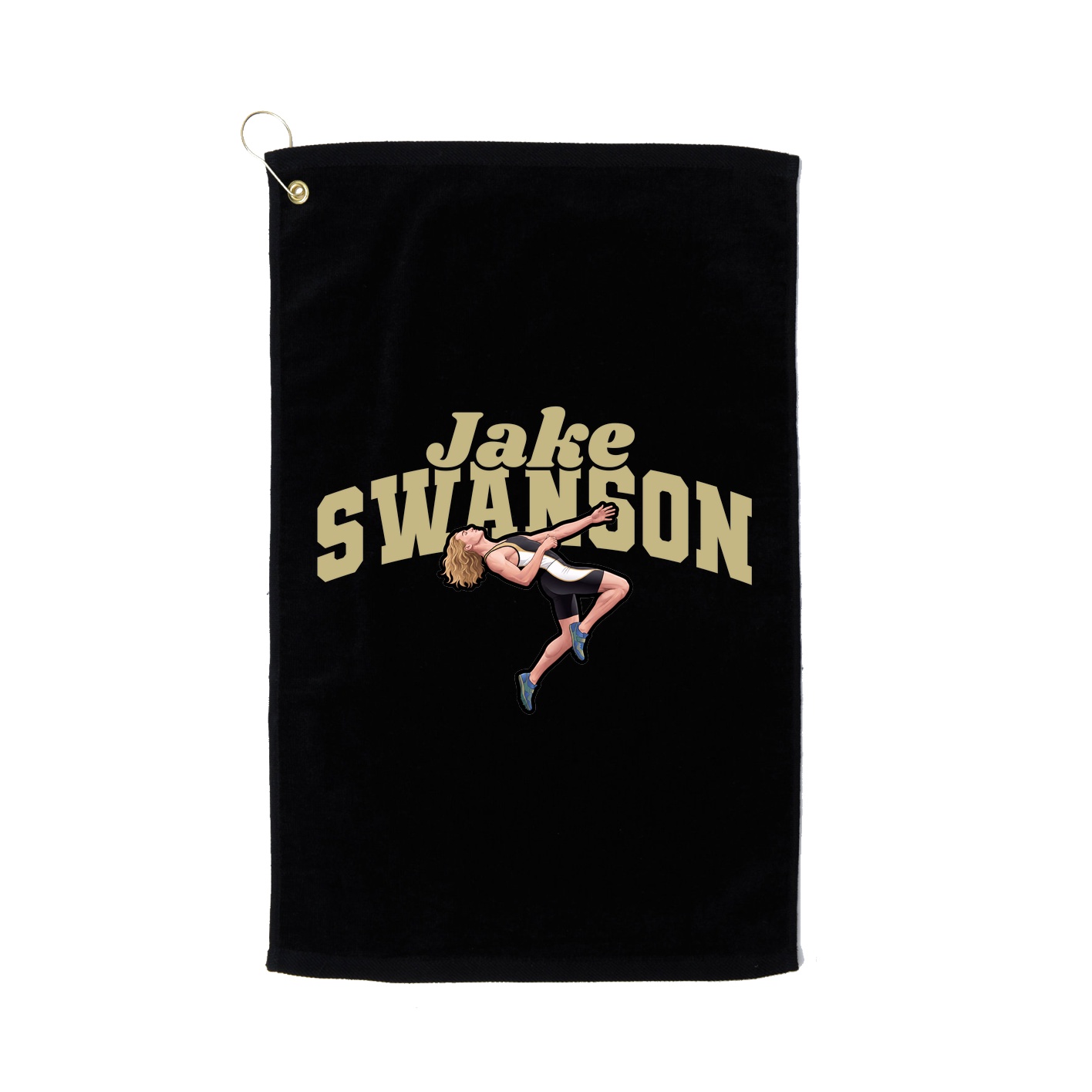 Golf Towel — Signature Arch in Black