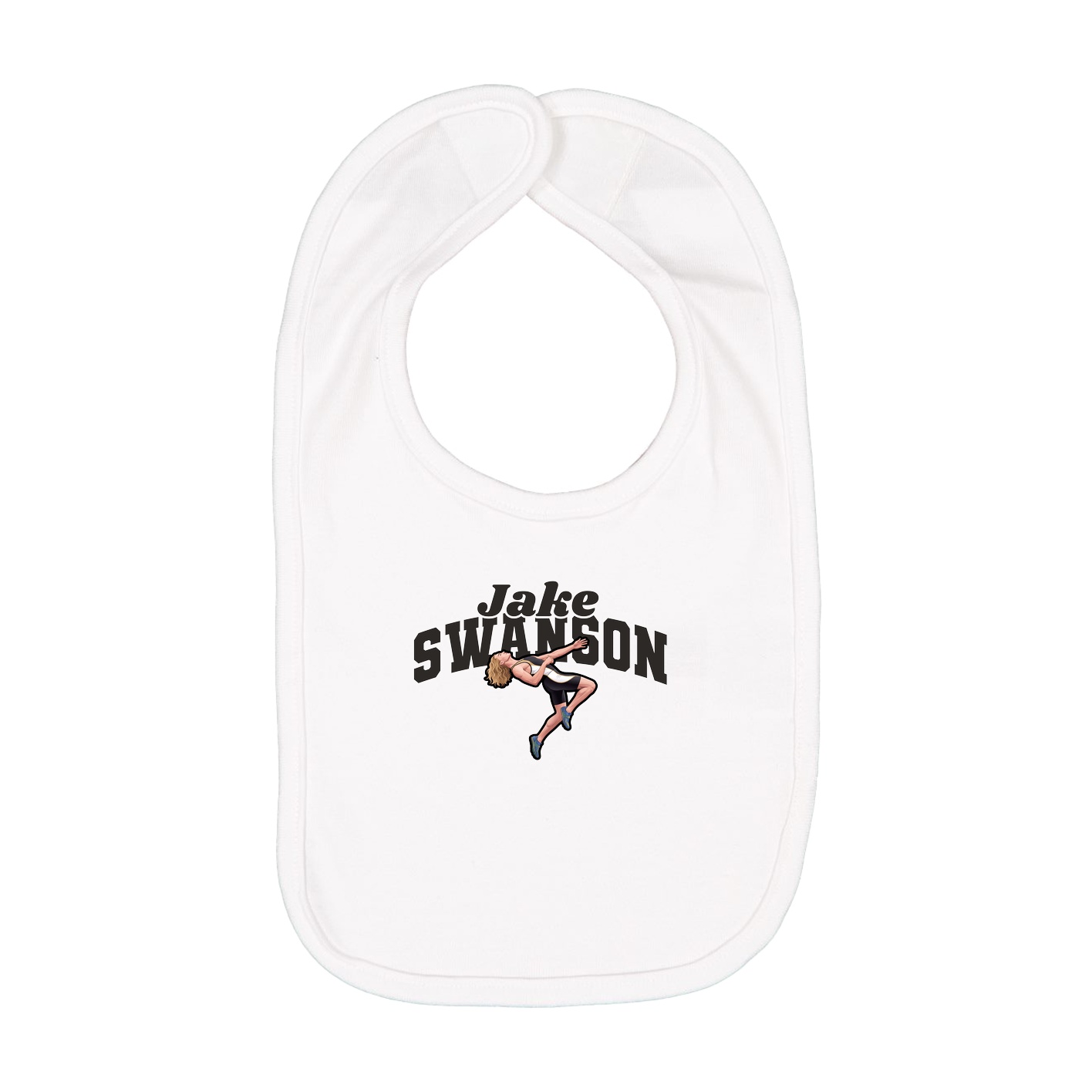 Infant Bib — Signature Arch in White