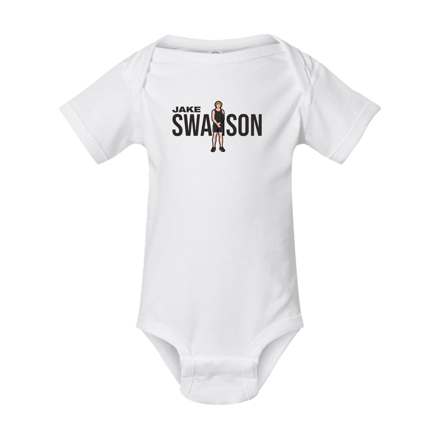 Baby Onesie — Player Name in White
