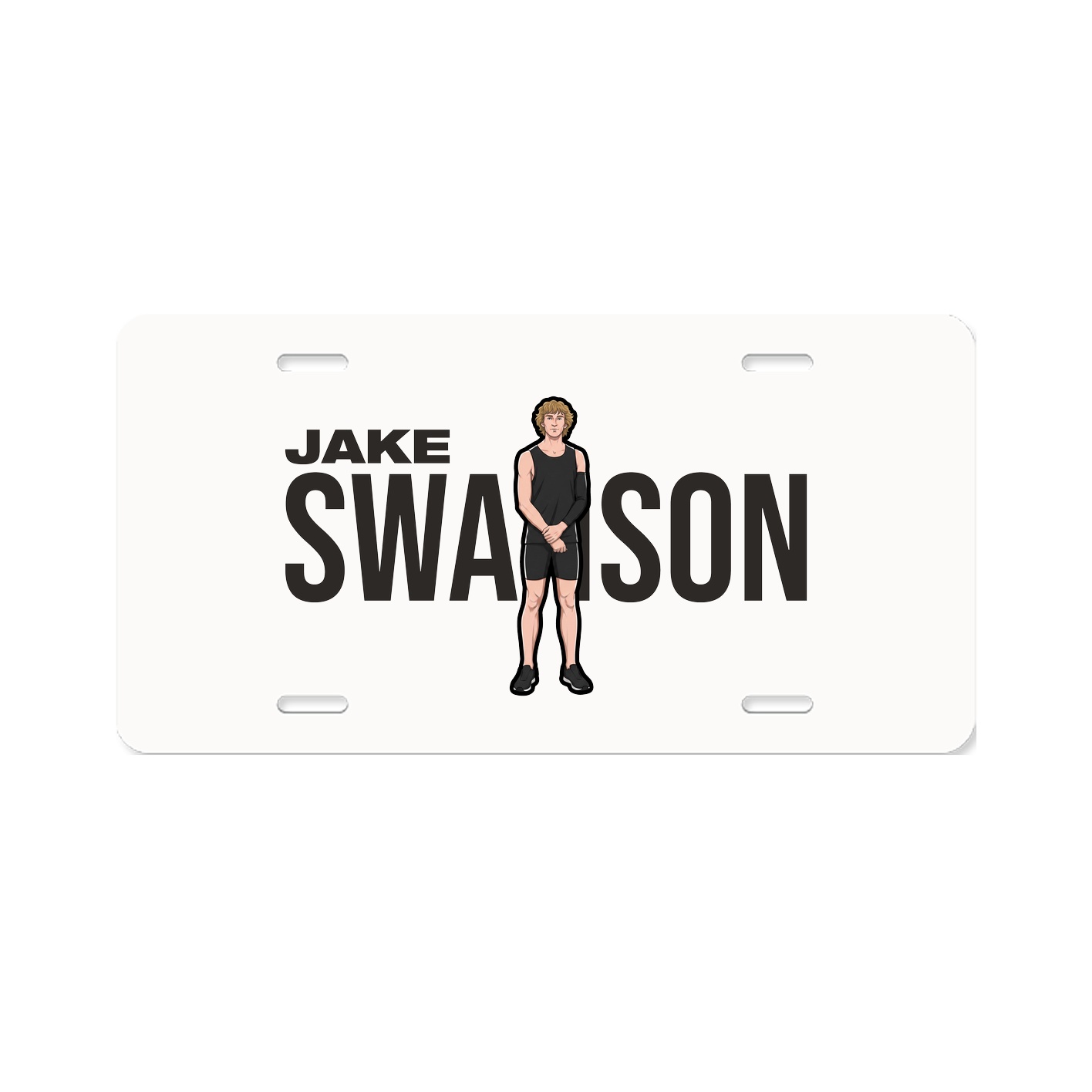 License Plate — Player Name in Classic