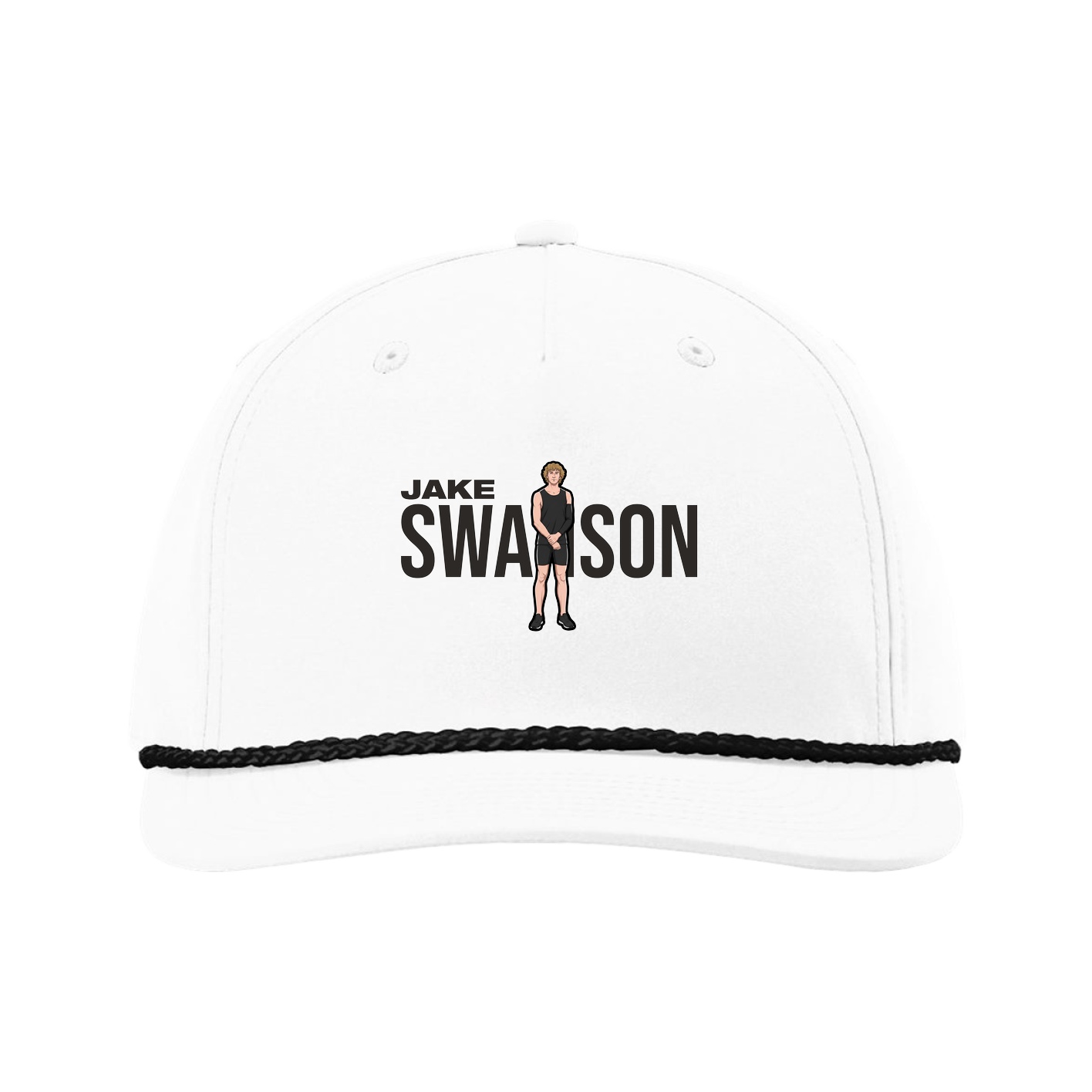 Five-Panel Classic Rope Cap — Player Name in White