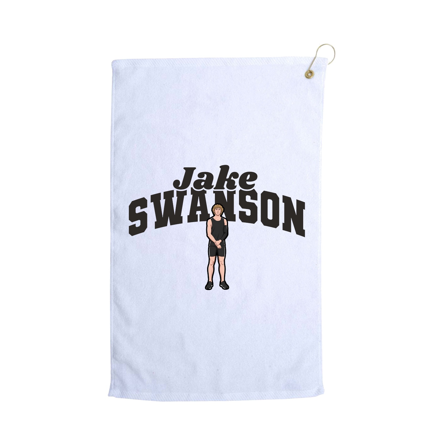 Golf Towel — Signature Arch in White