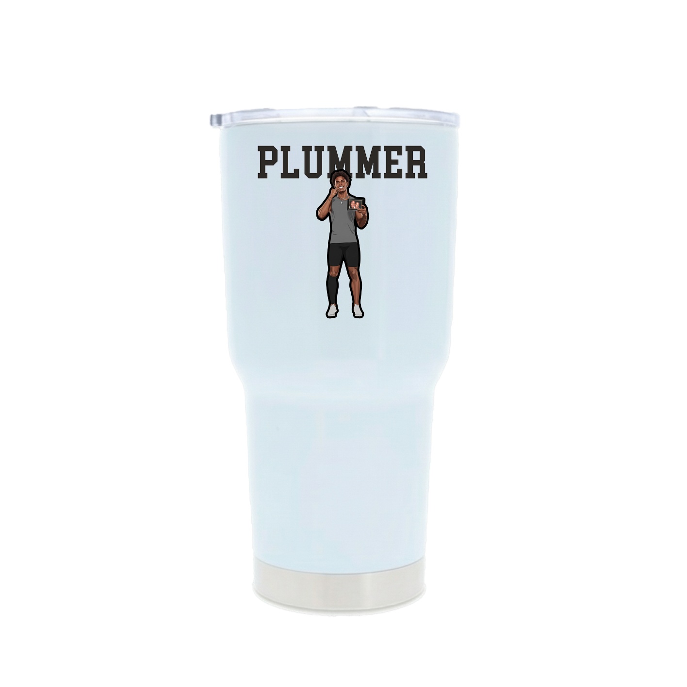 30oz Stainless Steel Tumbler — Shirsey in White