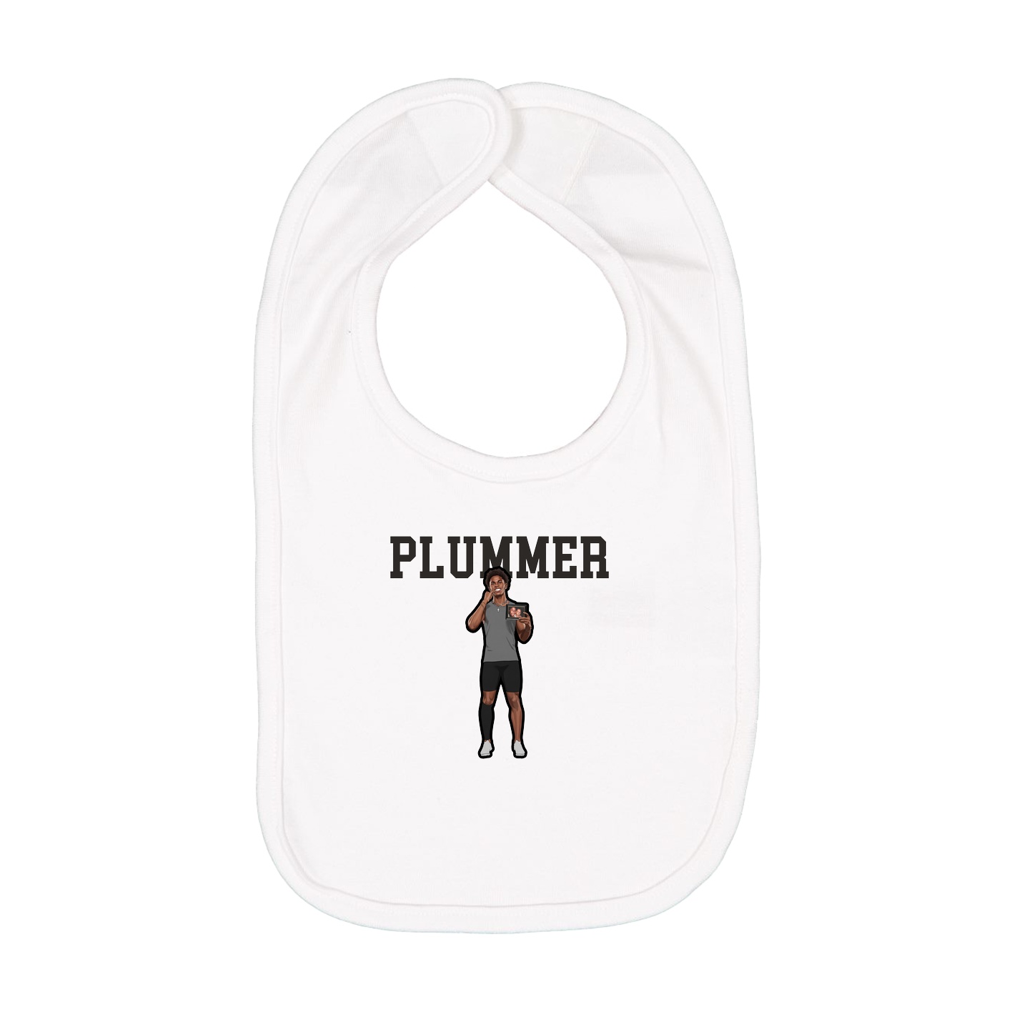 Infant Bib — Shirsey in White