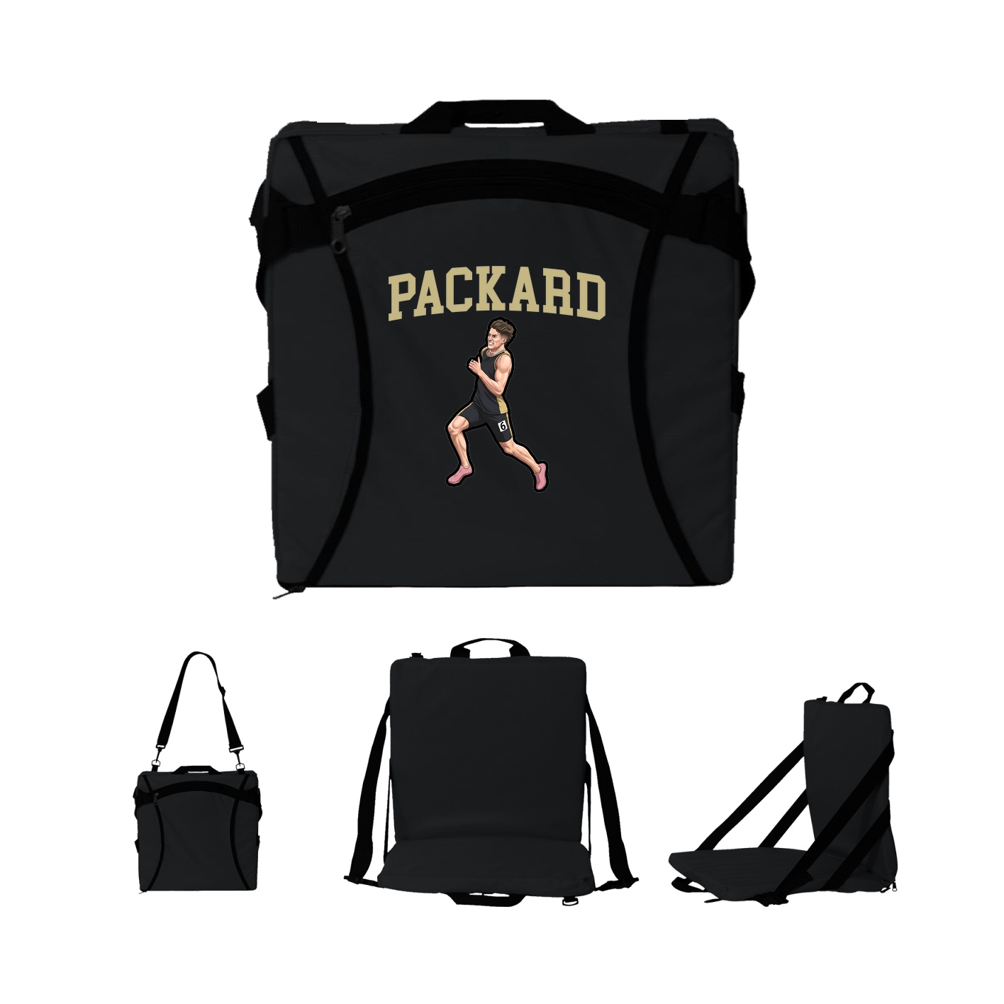 Folding Stadium Seat — Shirsey in Black