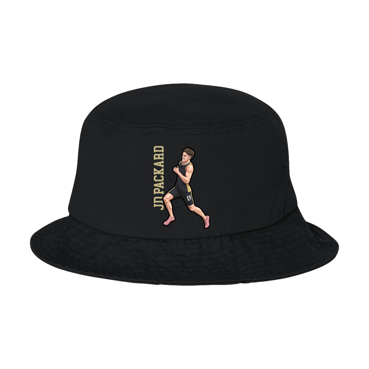 Bucket Cap — Name Vertical in Black