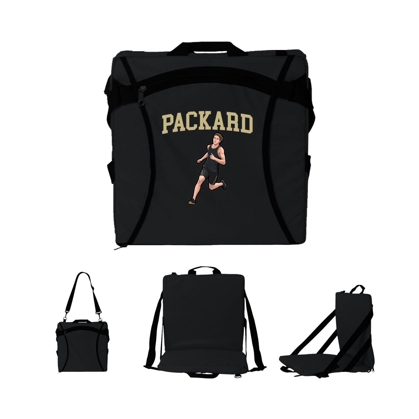 Folding Stadium Seat — Shirsey in Black