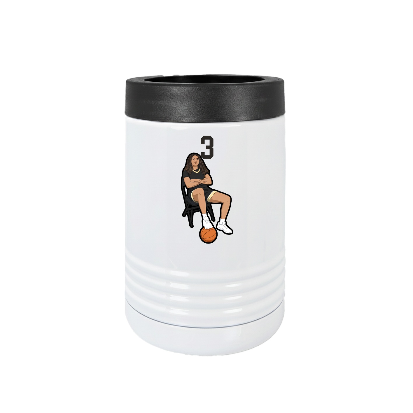 Beverage Holder — Number Top in White