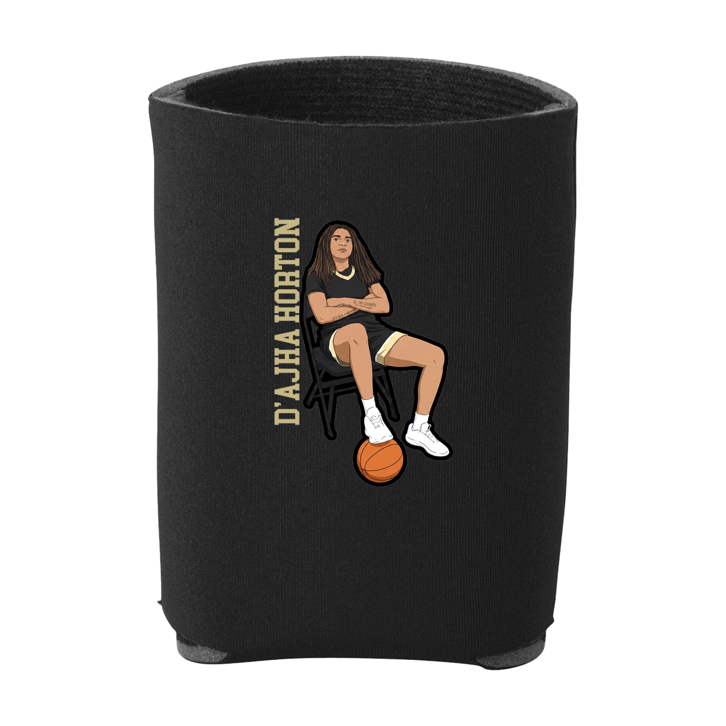 Can Holder — Name Vertical in Black