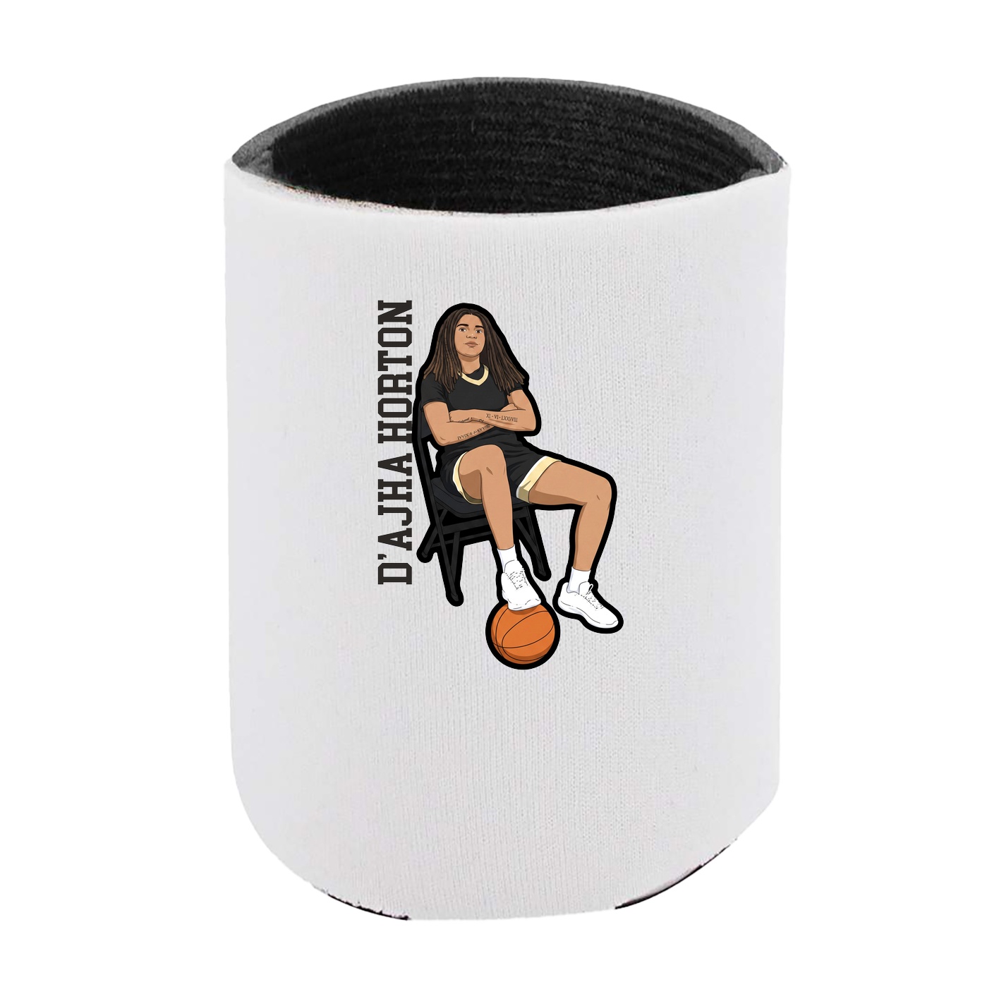 Can Holder — Name Vertical in White