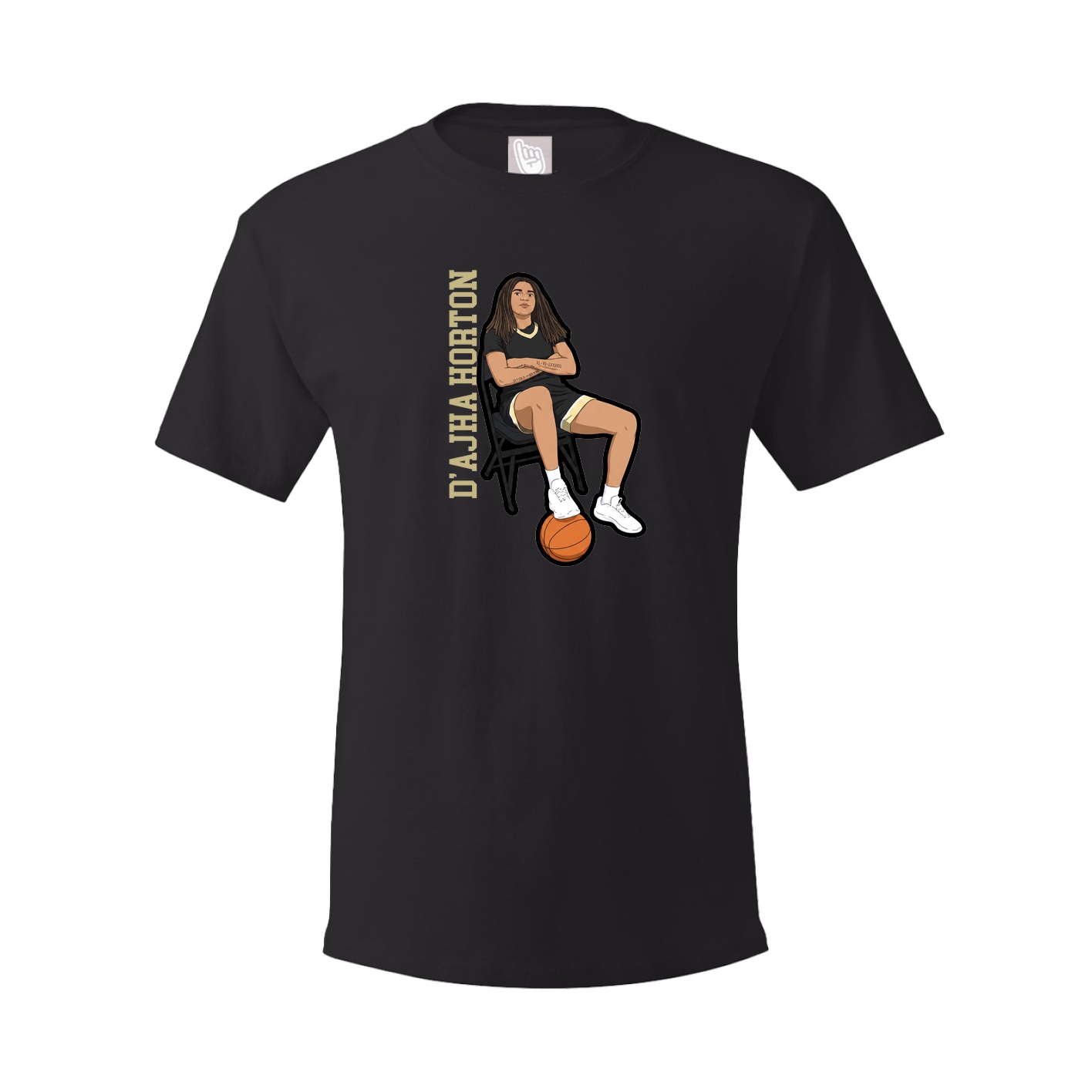 Tee — Name Vertical in Black