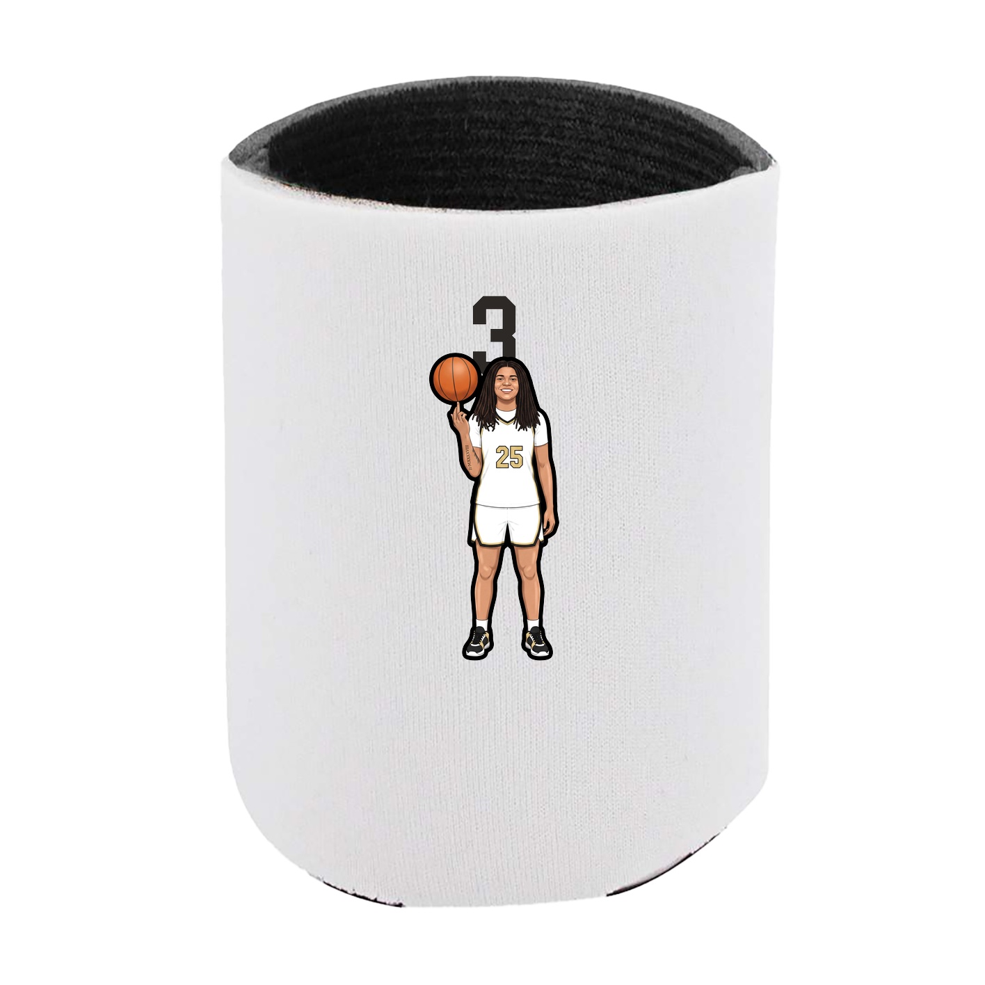 Can Holder — Number Top in White