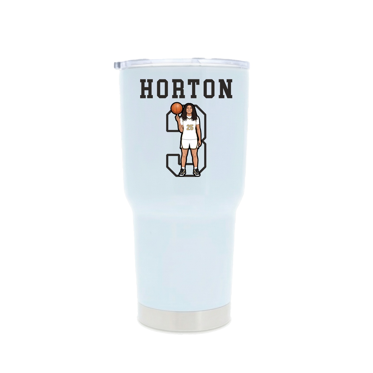 30oz Stainless Steel Tumbler — Shirsey in White