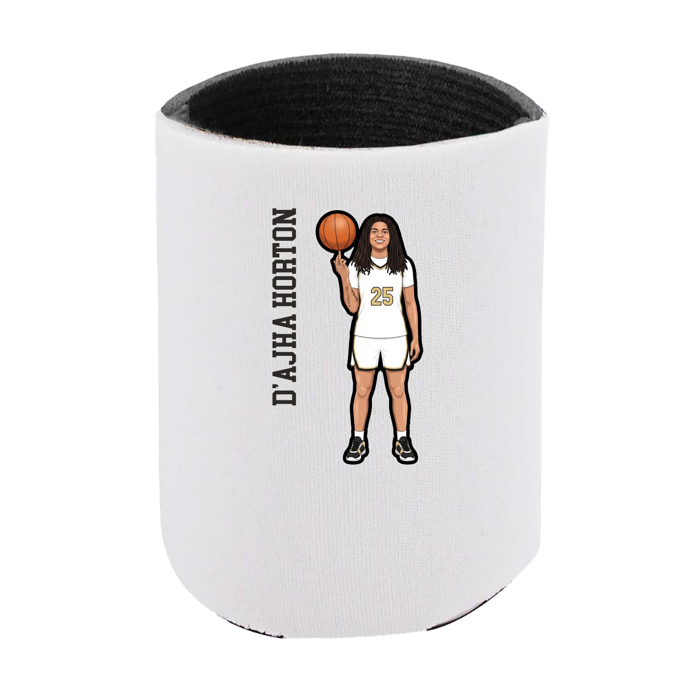 Can Holder — Name Vertical in White