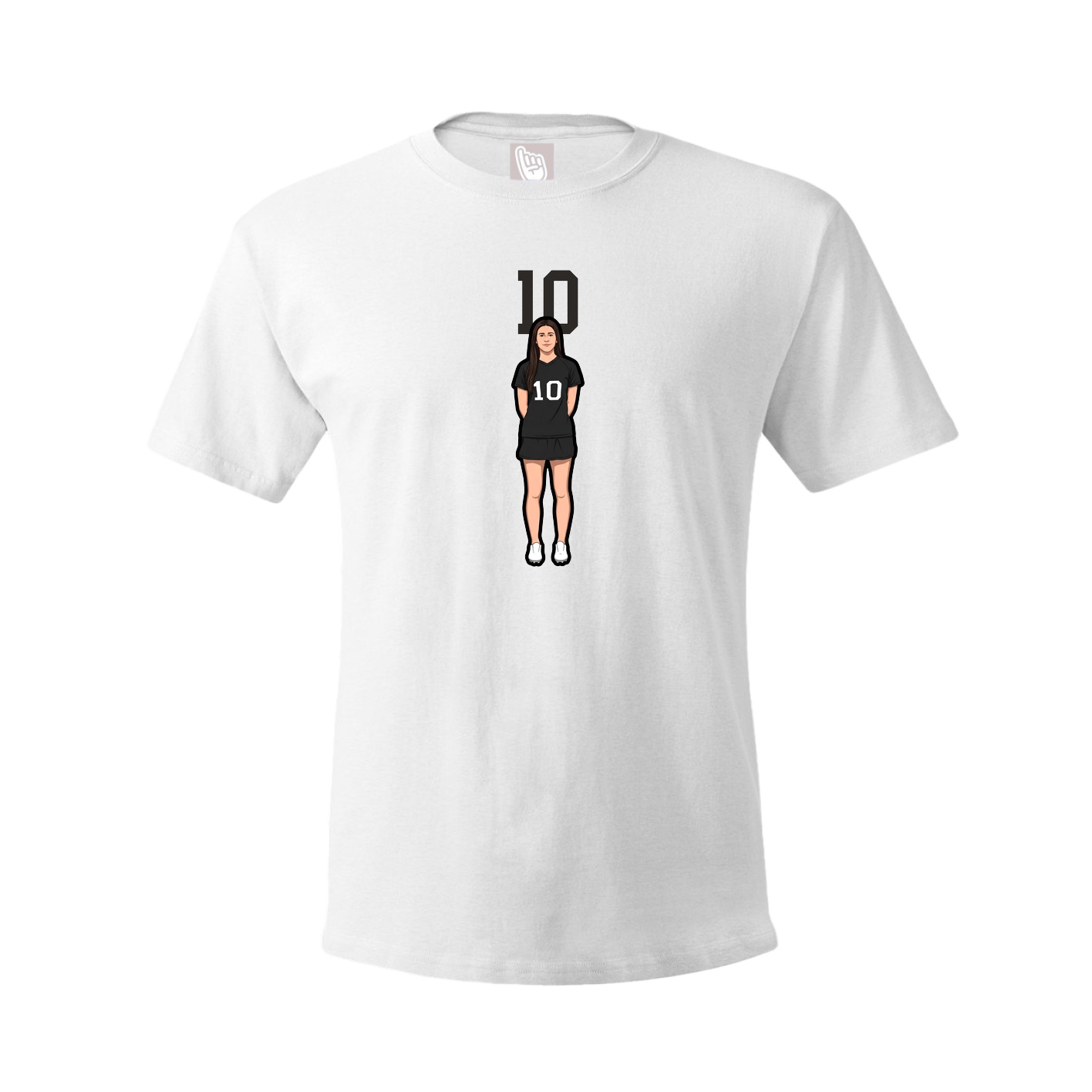 Tee — Number Top in White
