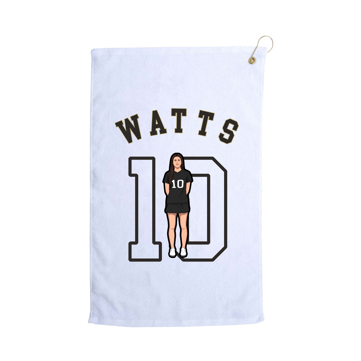 Golf Towel — Shirsey Arch in White