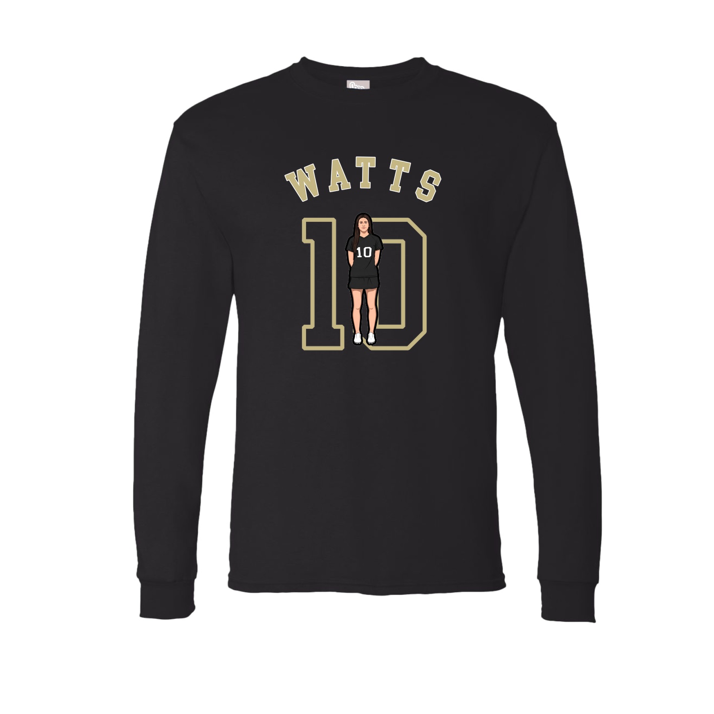 Long Sleeve Tee — Shirsey Arch in Black