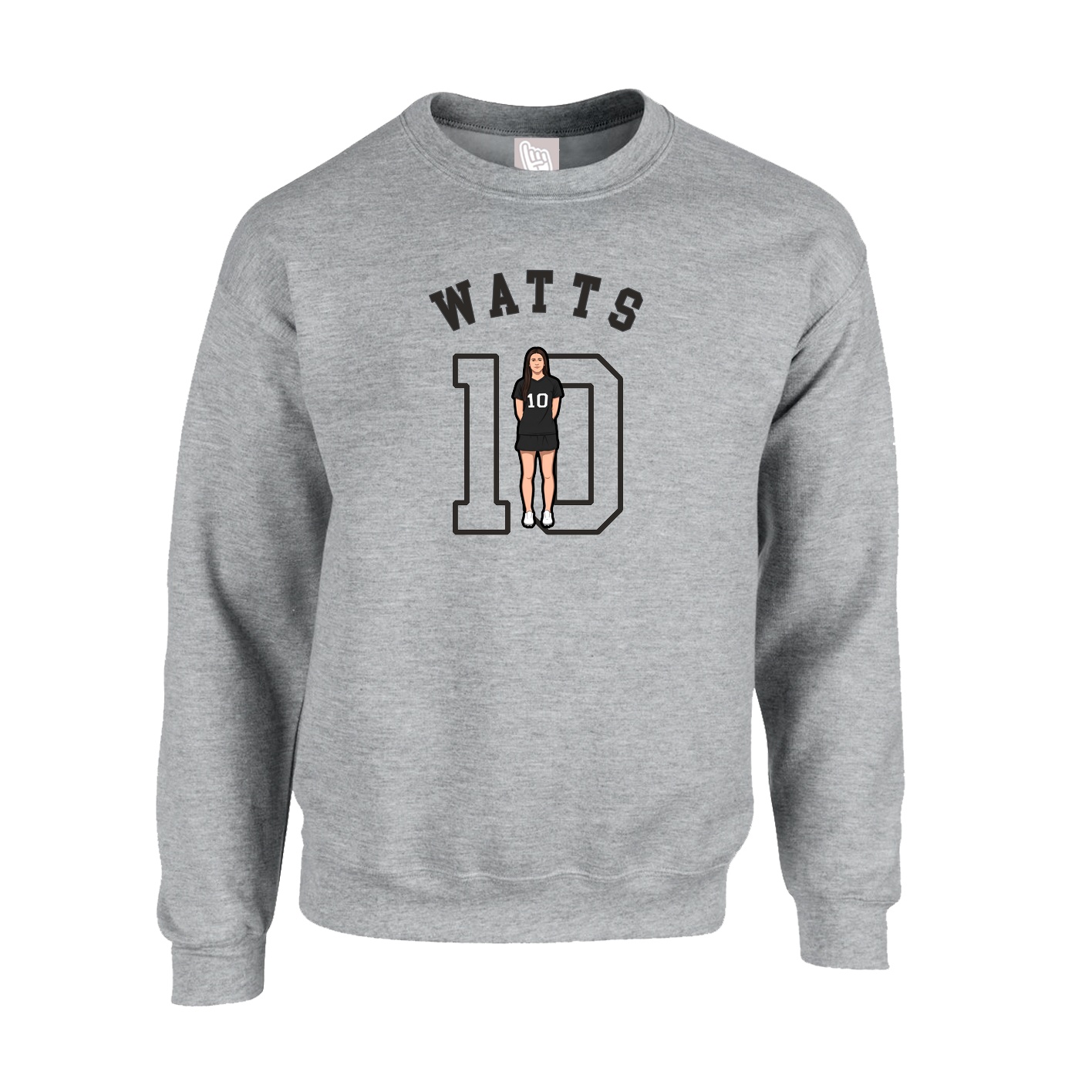 Fleece Crew — Shirsey Arch in Grey