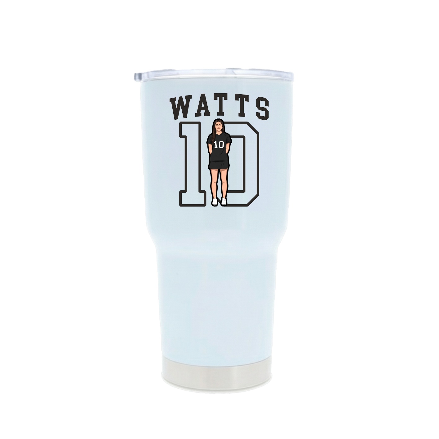 30oz Stainless Steel Tumbler — Shirsey in White