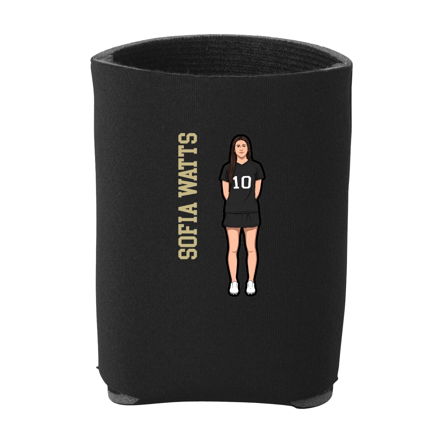 Can Holder — Name Vertical in Black
