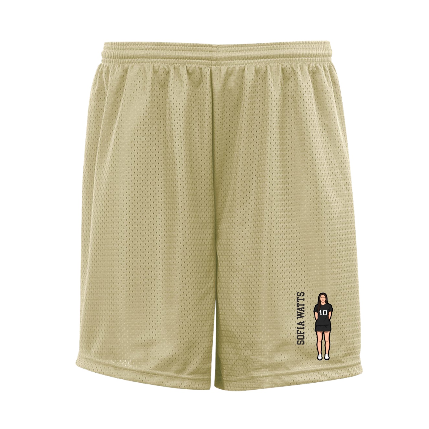 Shorts — Name Vertical in Vegas Gold
