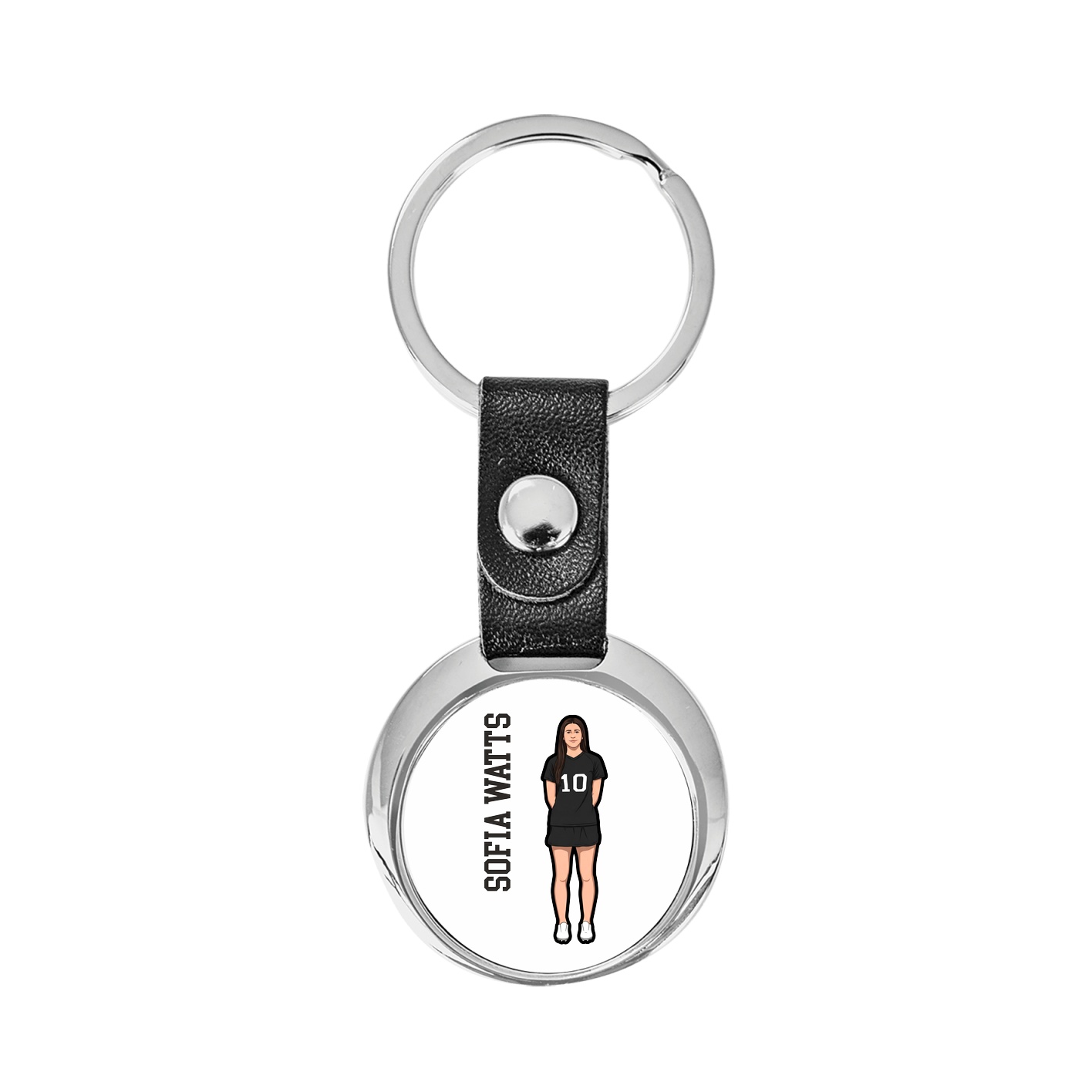 Key Chain — Name Vertical in Classic