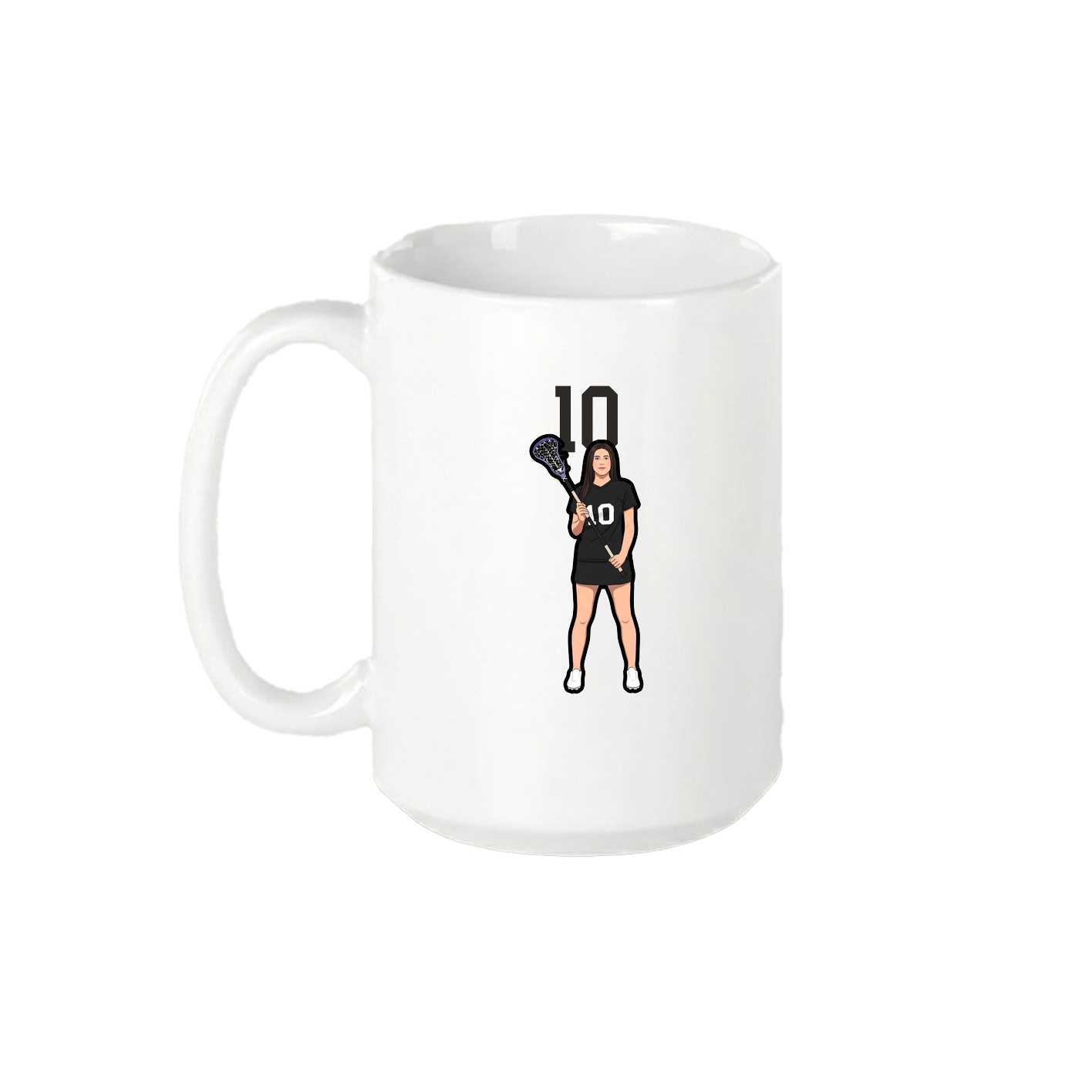 15oz Coffee Mug — Number Top in White
