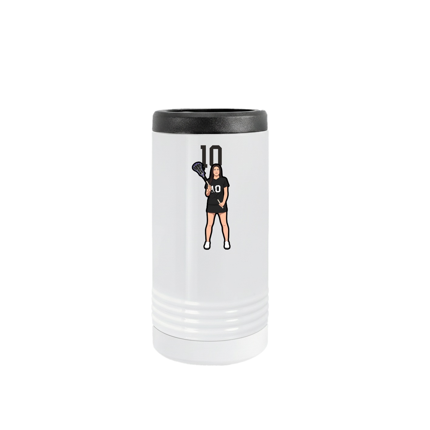 Slim Beverage Holder — Number Top in White