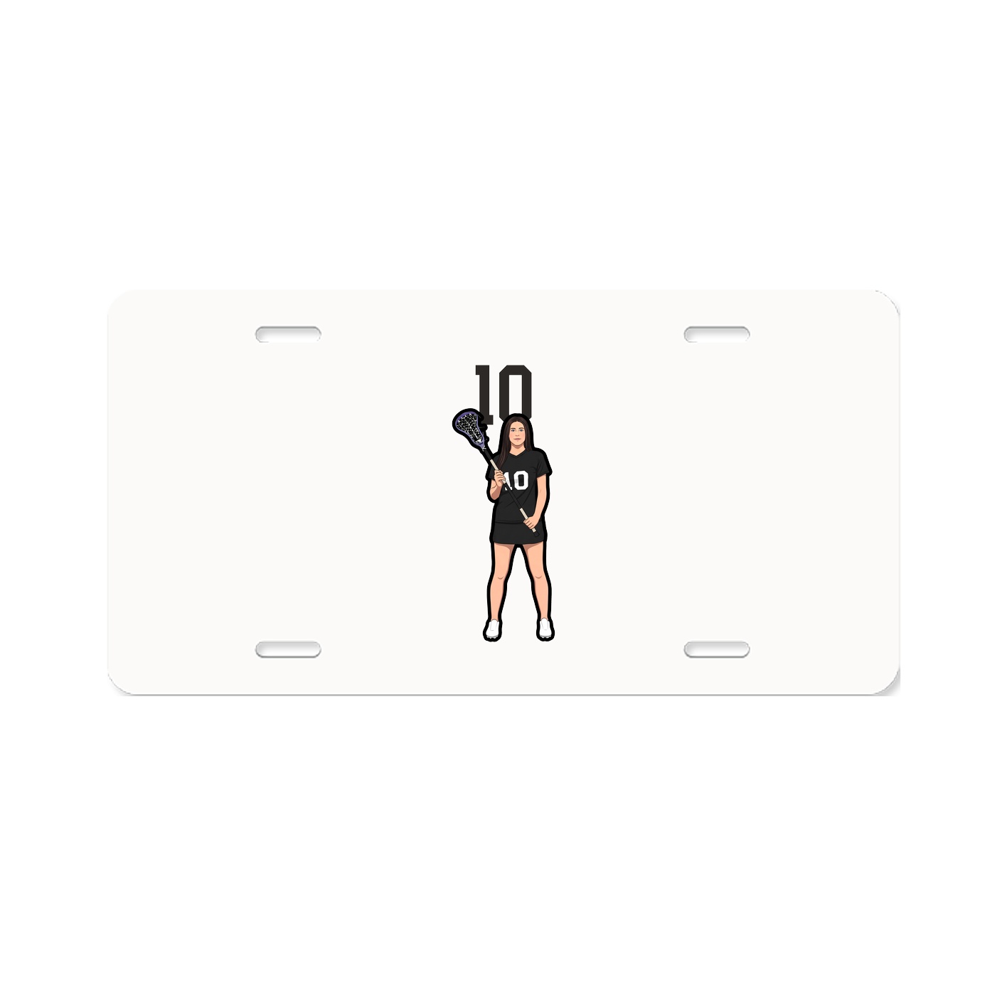 License Plate — Number Top in Classic
