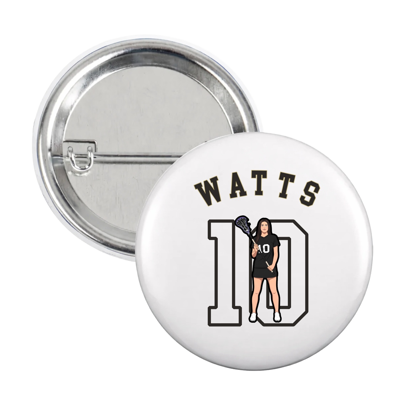 Game Day Button — Shirsey Arch in White