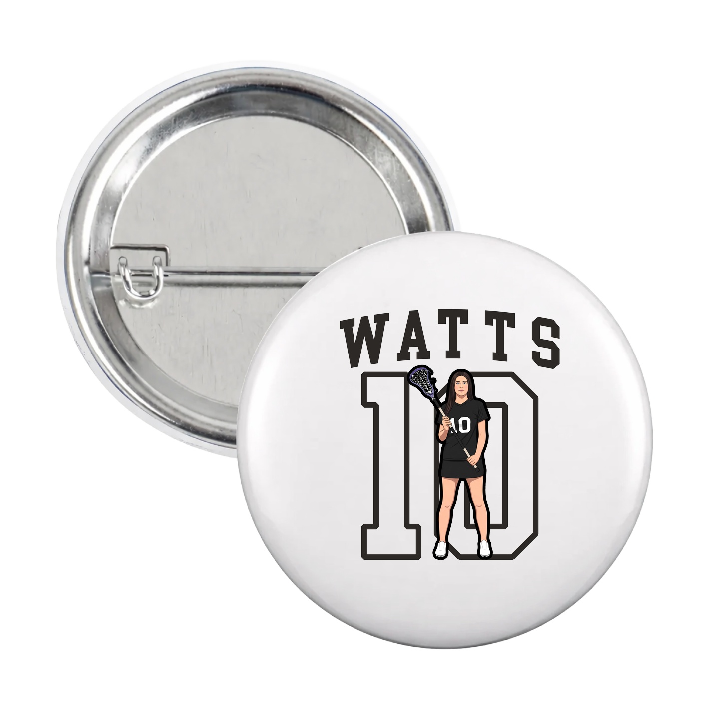 Game Day Button — Shirsey in White