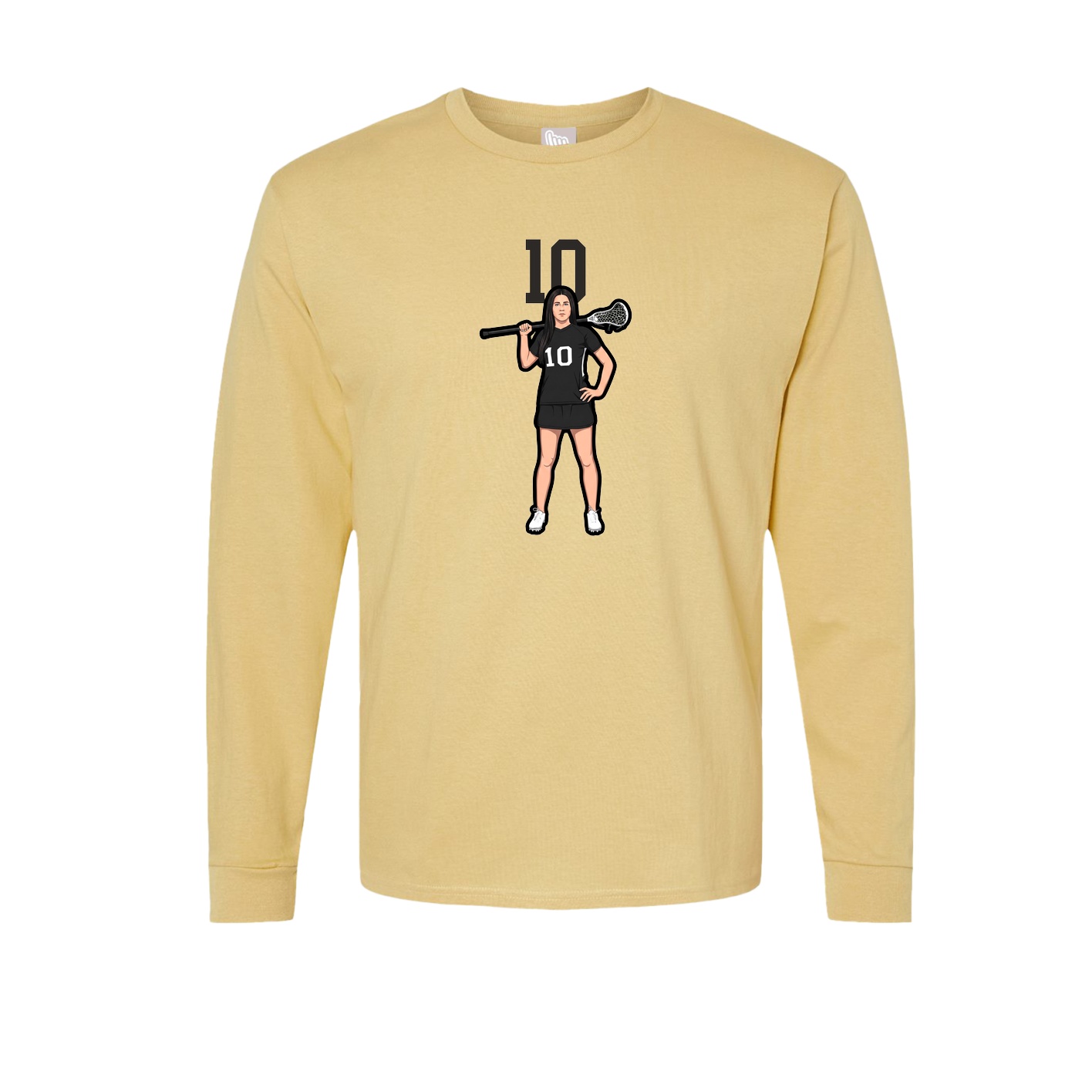Long Sleeve Tee — Number Top in Vegas Gold