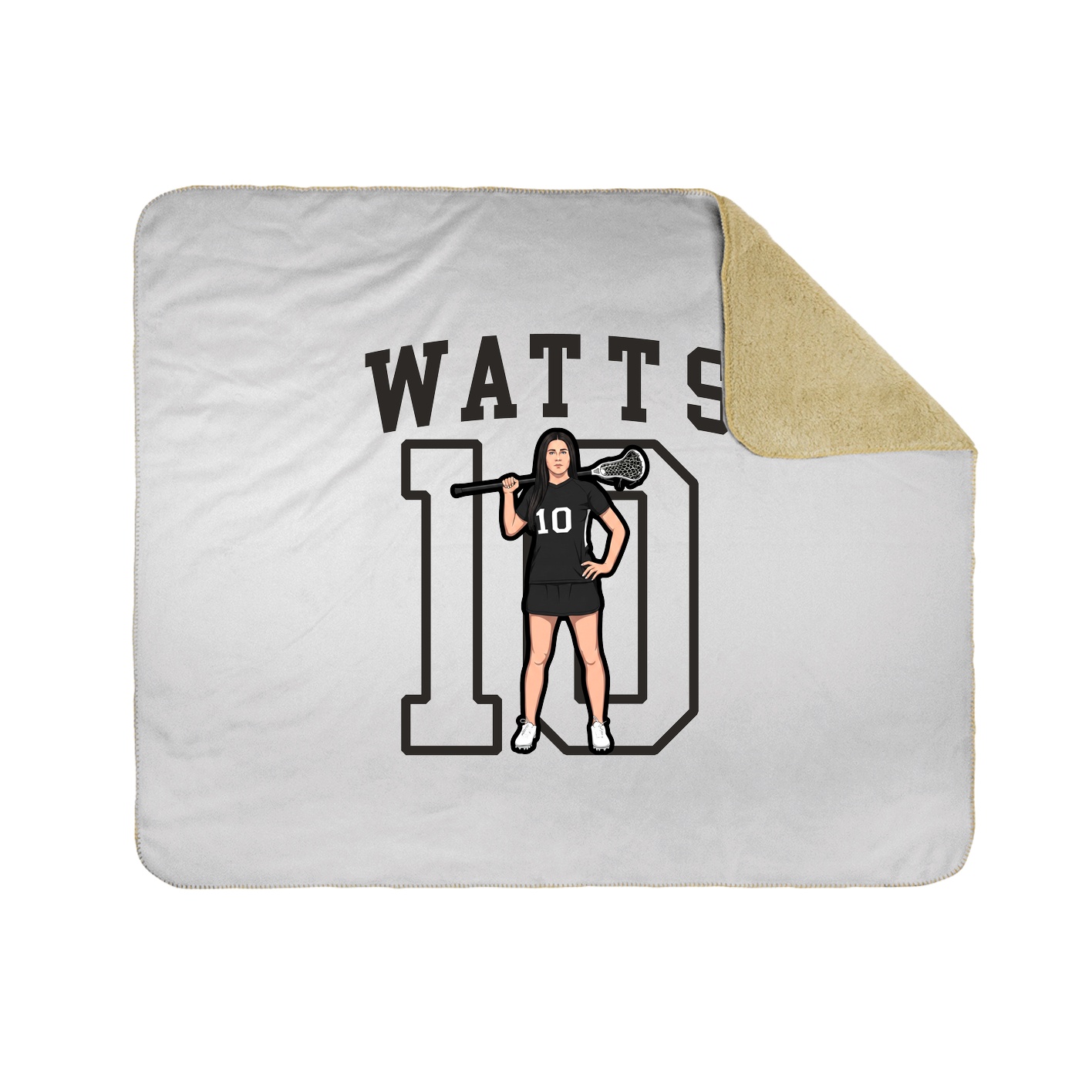 Throw Blanket — Shirsey in White