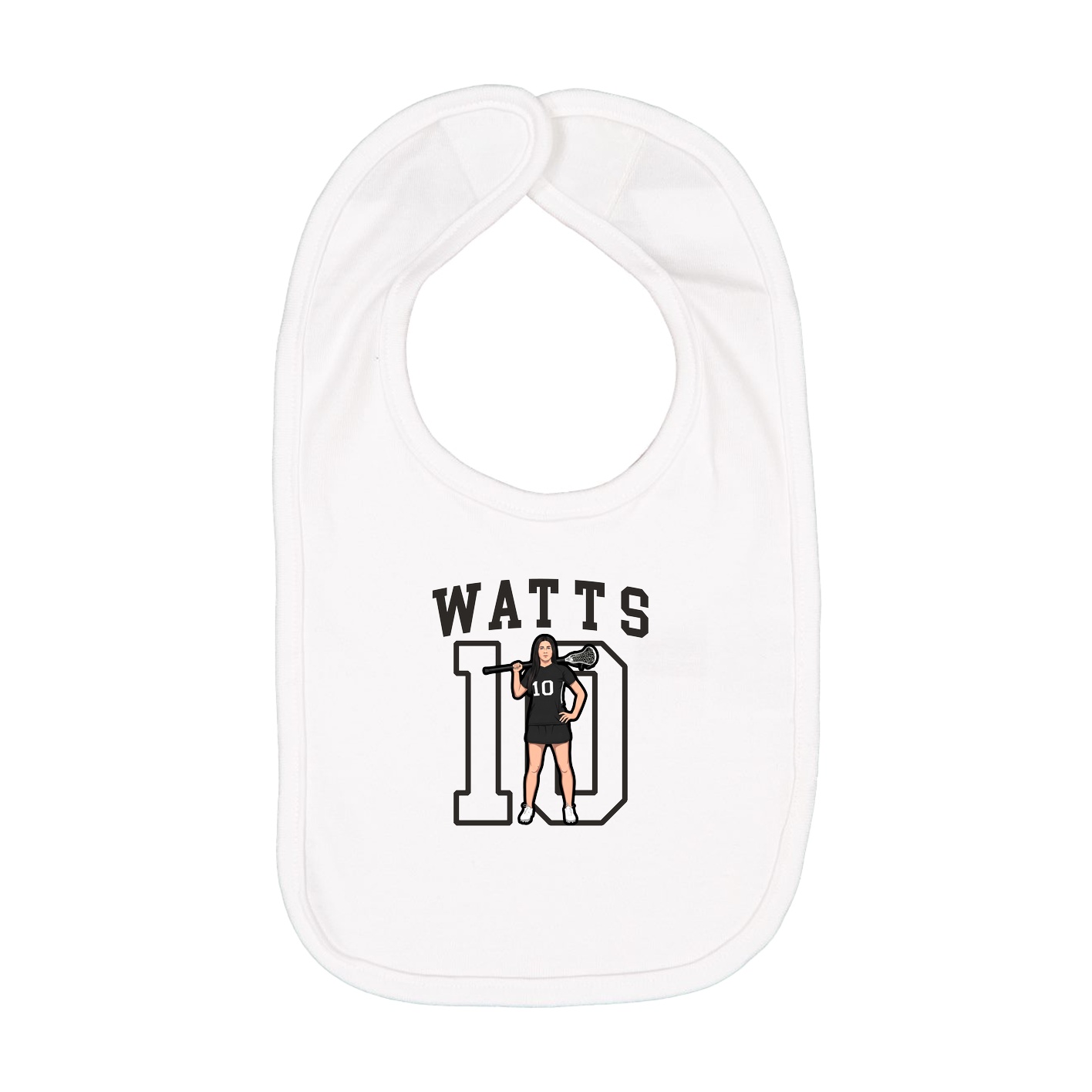 Infant Bib — Shirsey in White