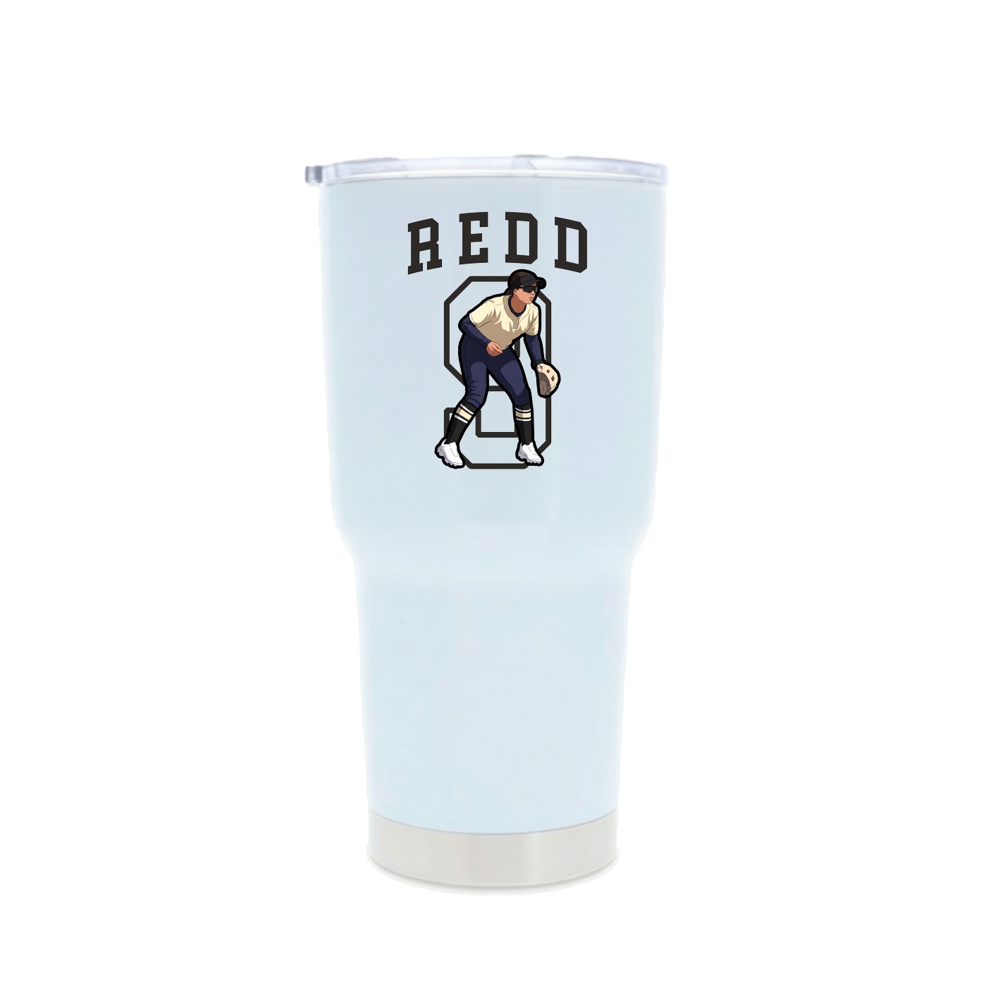30oz Stainless Steel Tumbler — Shirsey in White