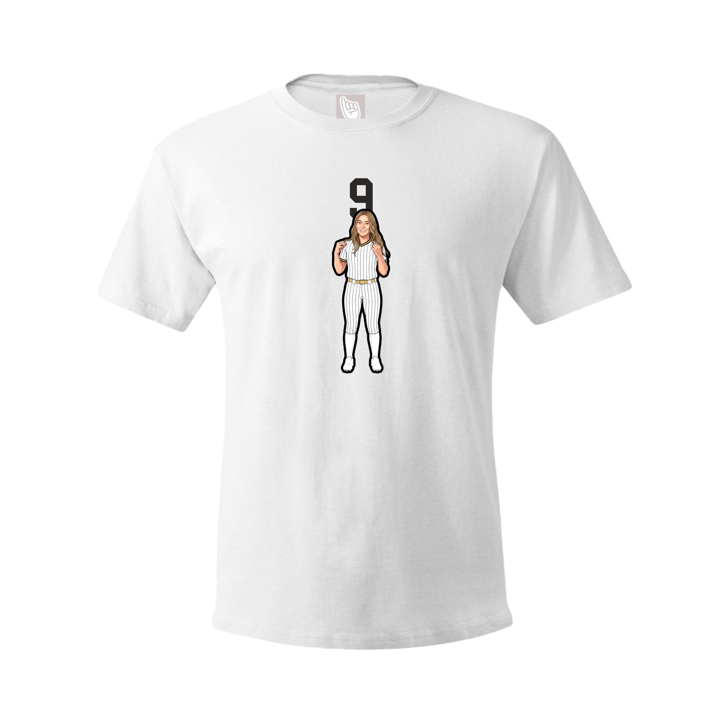 Tee — Number Top in White