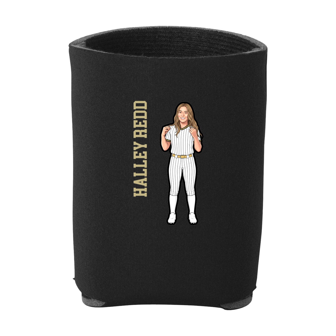 Can Holder — Name Vertical in Black