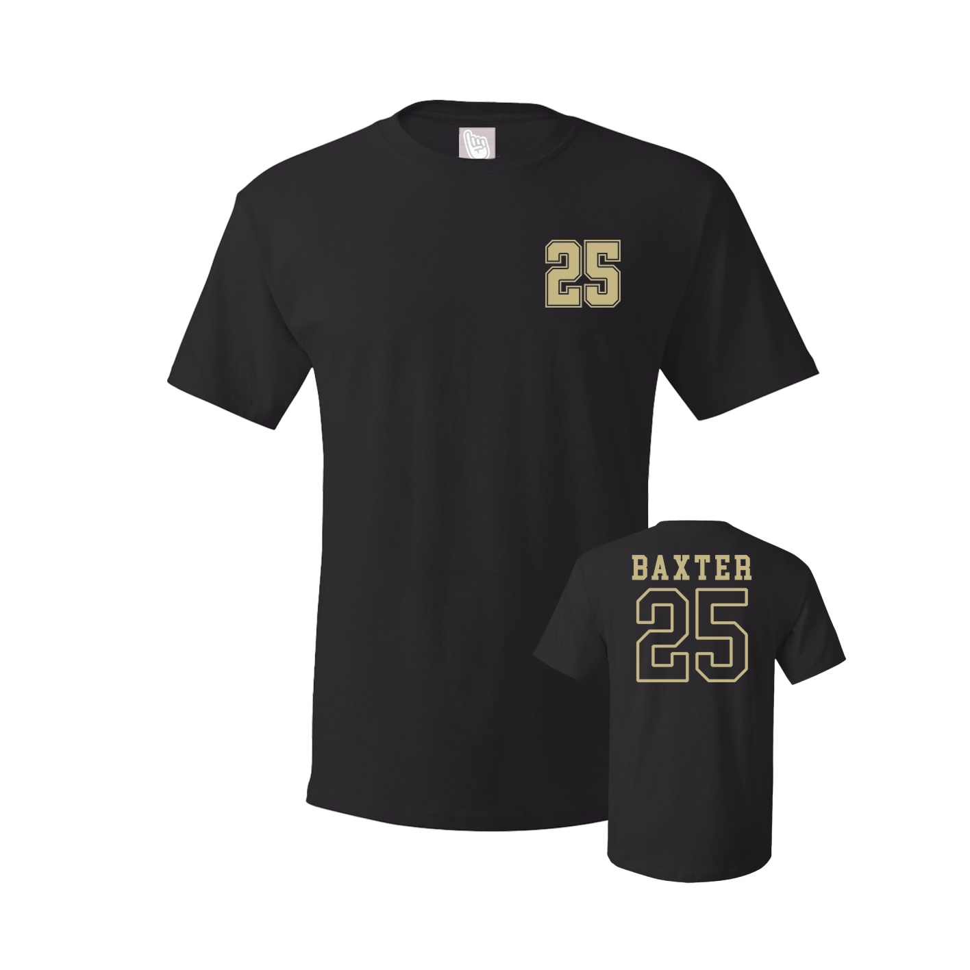 Youth Tee — Chest Back in Black