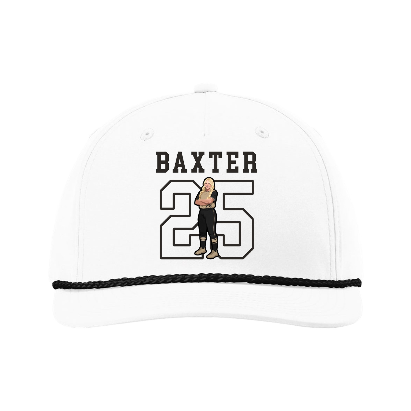 Five-Panel Classic Rope Cap — Shirsey in White