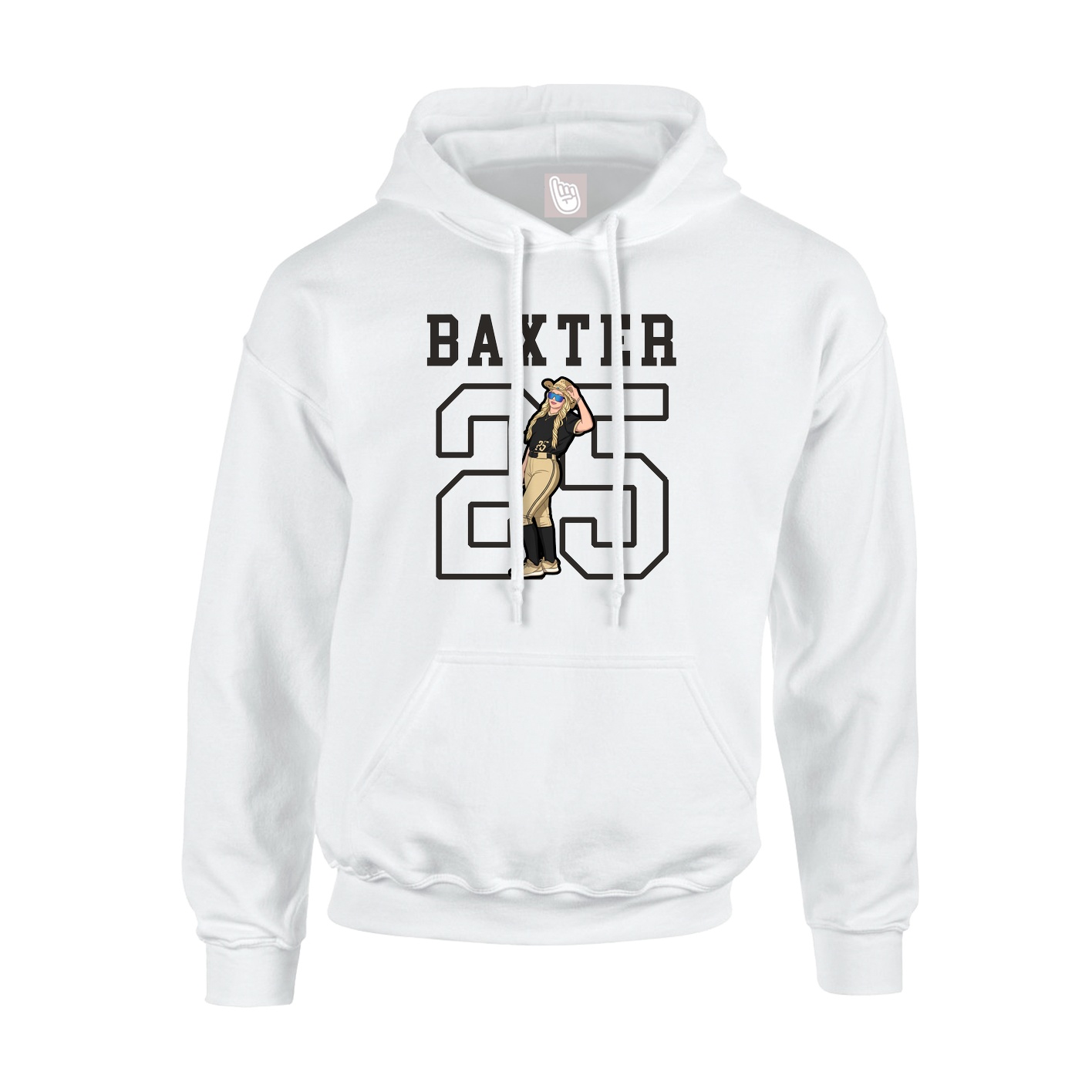 Hoodie — Shirsey in White