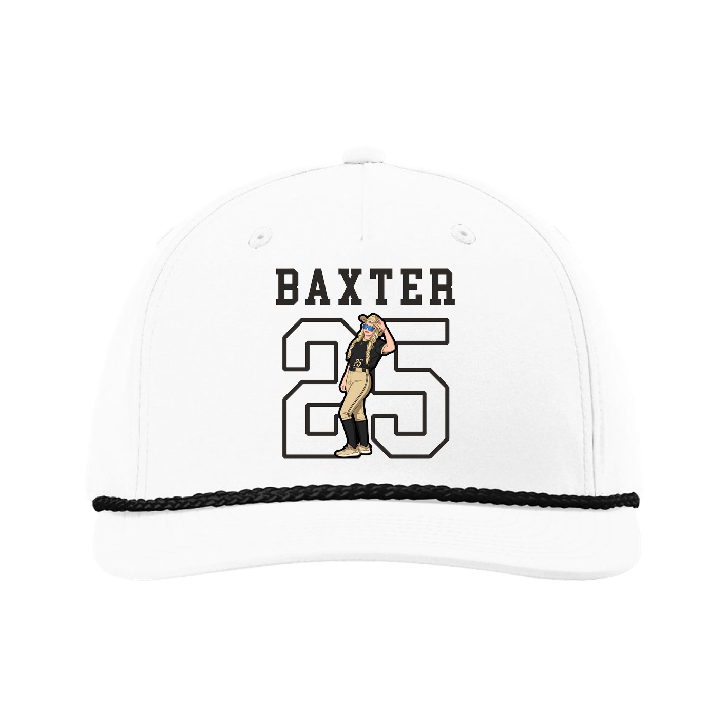 Five-Panel Classic Rope Cap — Shirsey in White