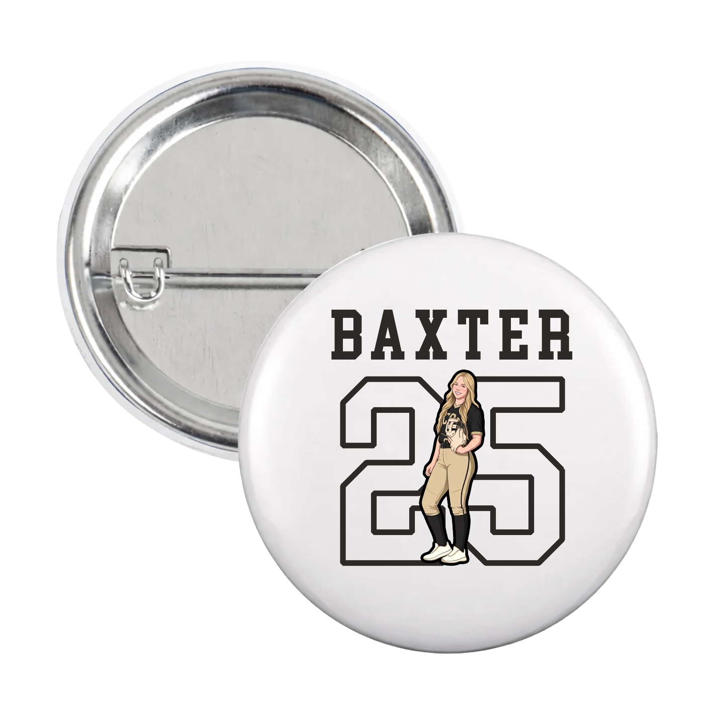 Game Day Button — Shirsey in White