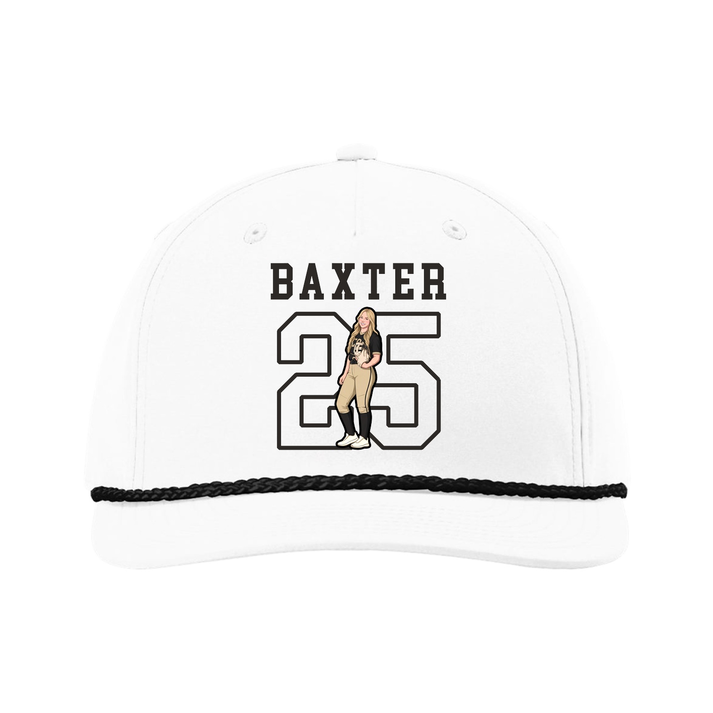 Five-Panel Classic Rope Cap — Shirsey in White