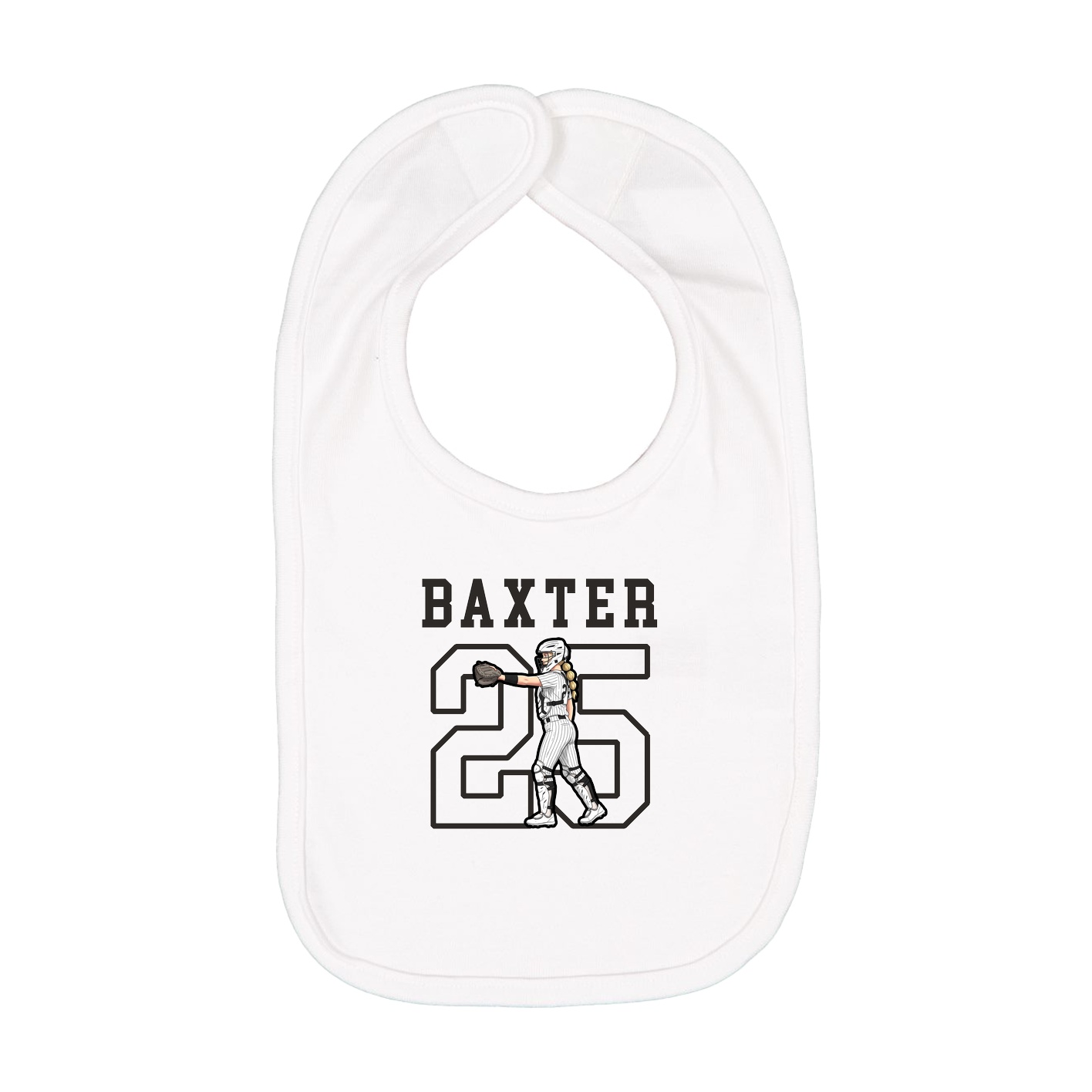 Infant Bib — Shirsey in White