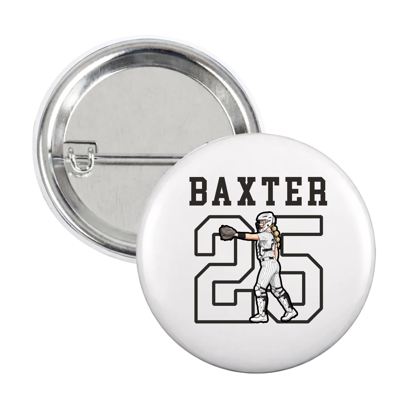 Game Day Button — Shirsey in White