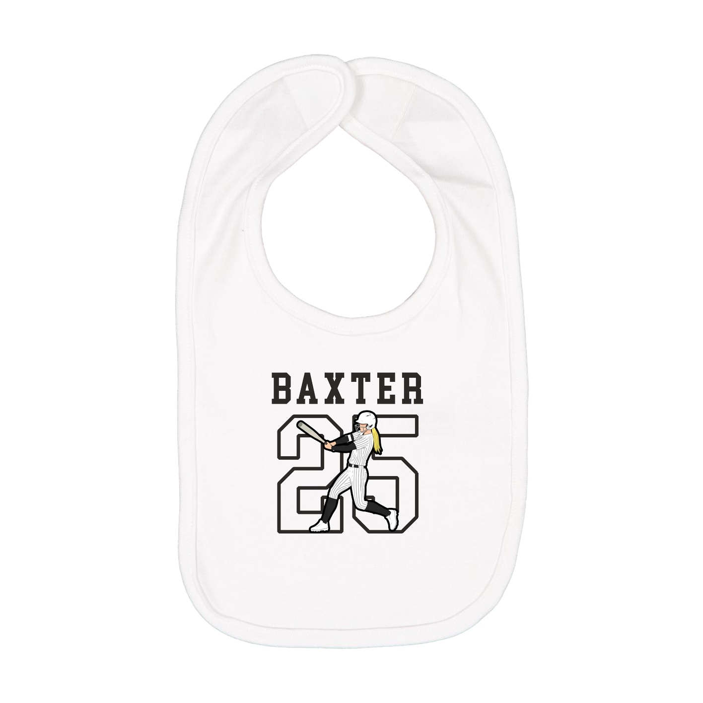 Infant Bib — Shirsey in White