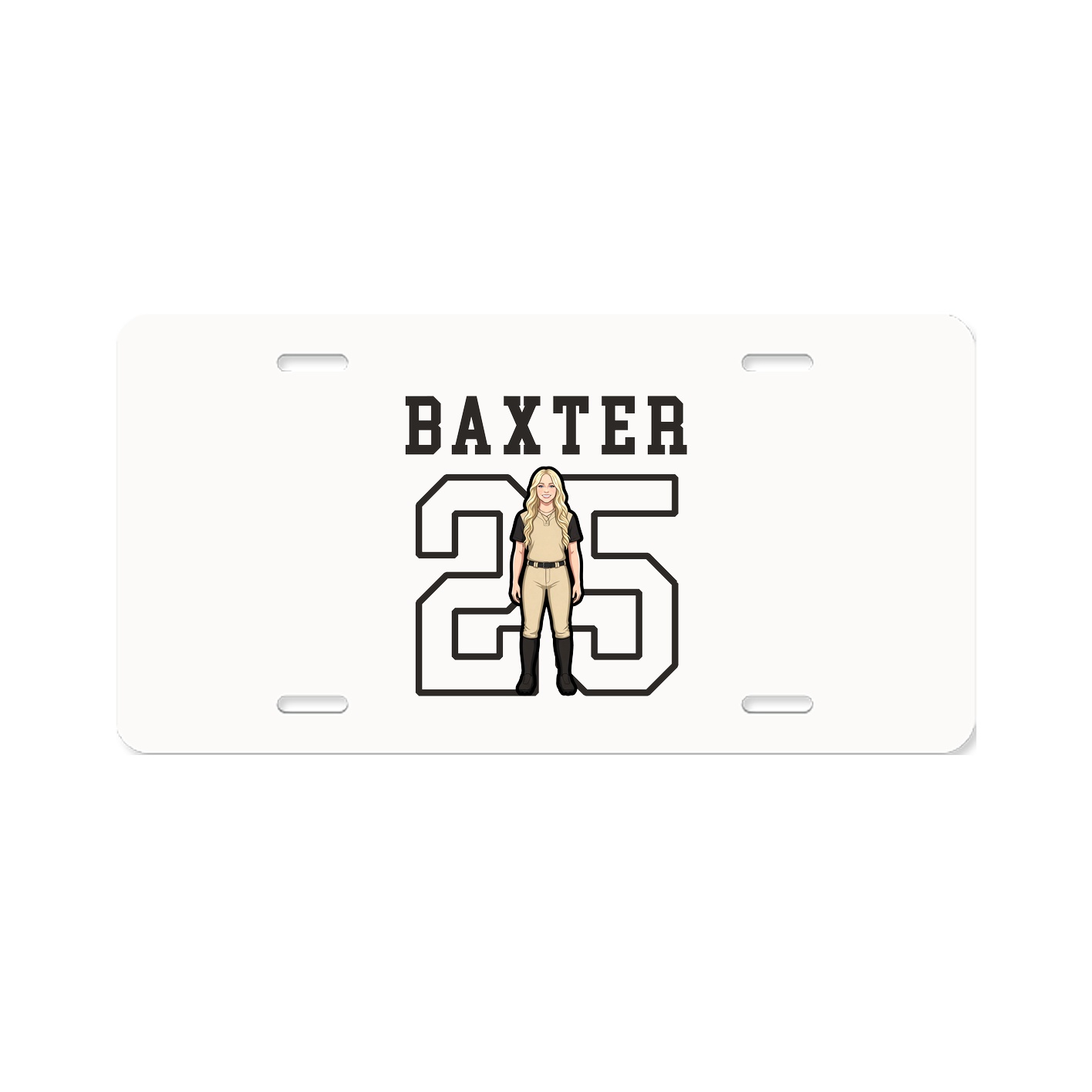 License Plate — Shirsey in Classic