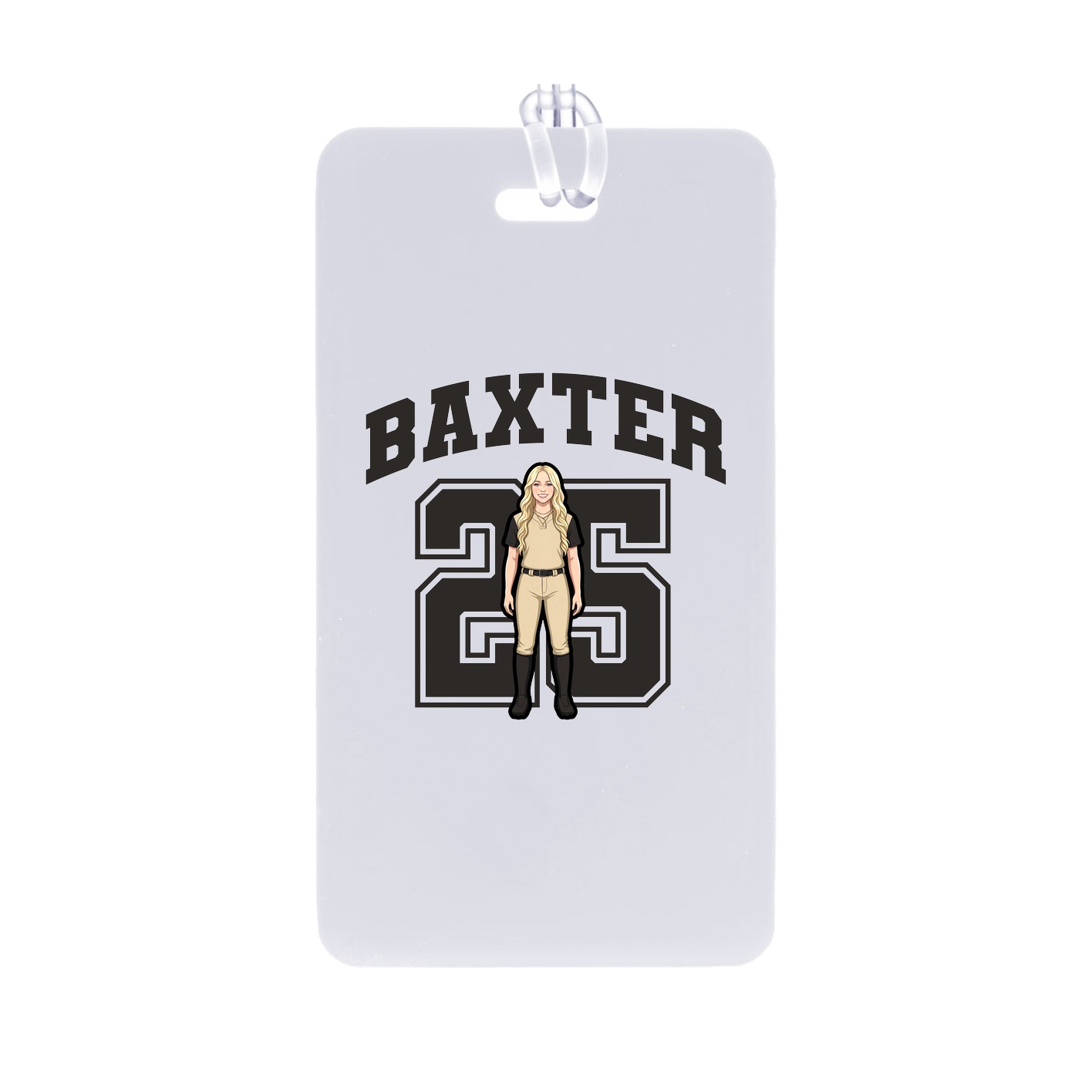 Bag Tag — Number in Classic