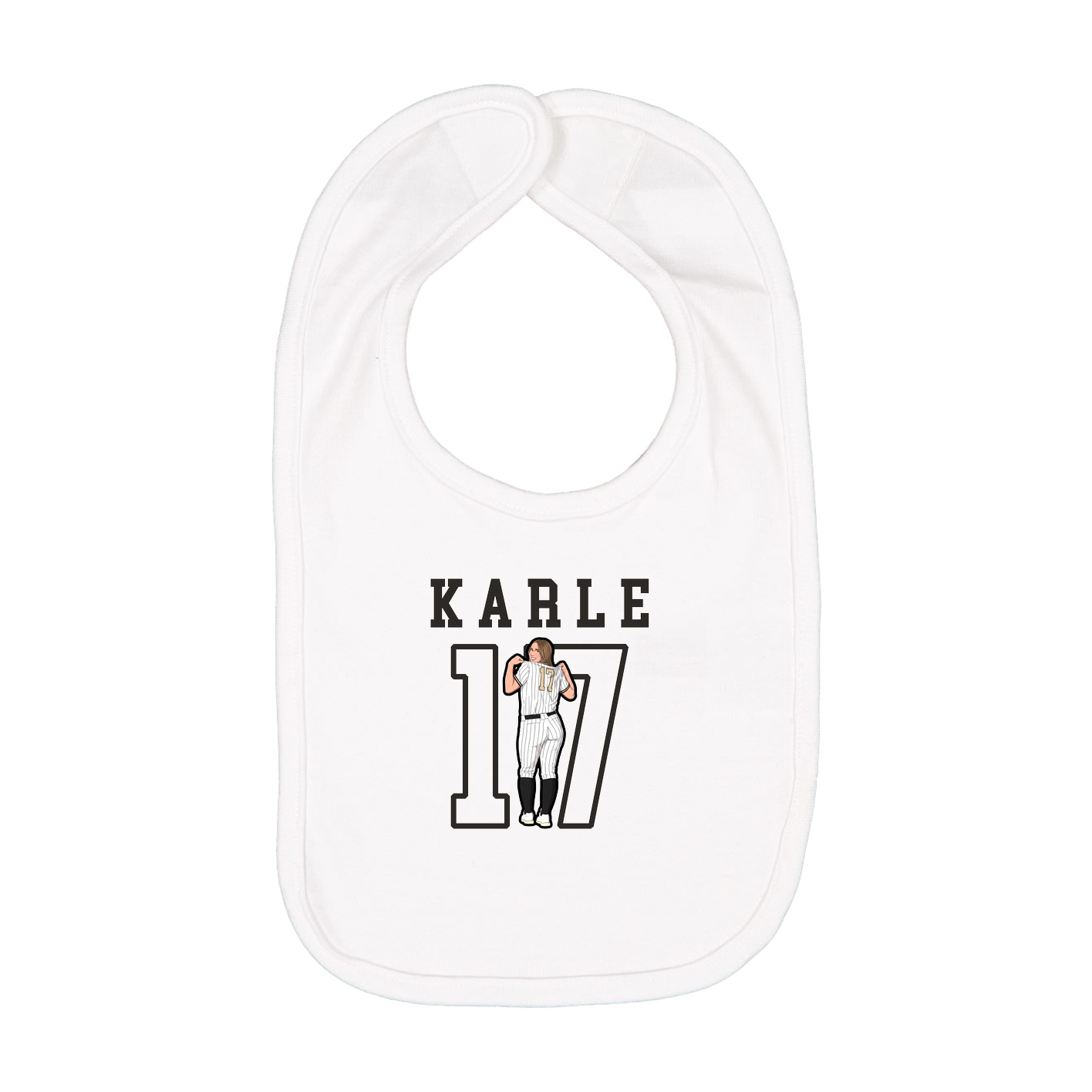 Infant Bib — Shirsey in White